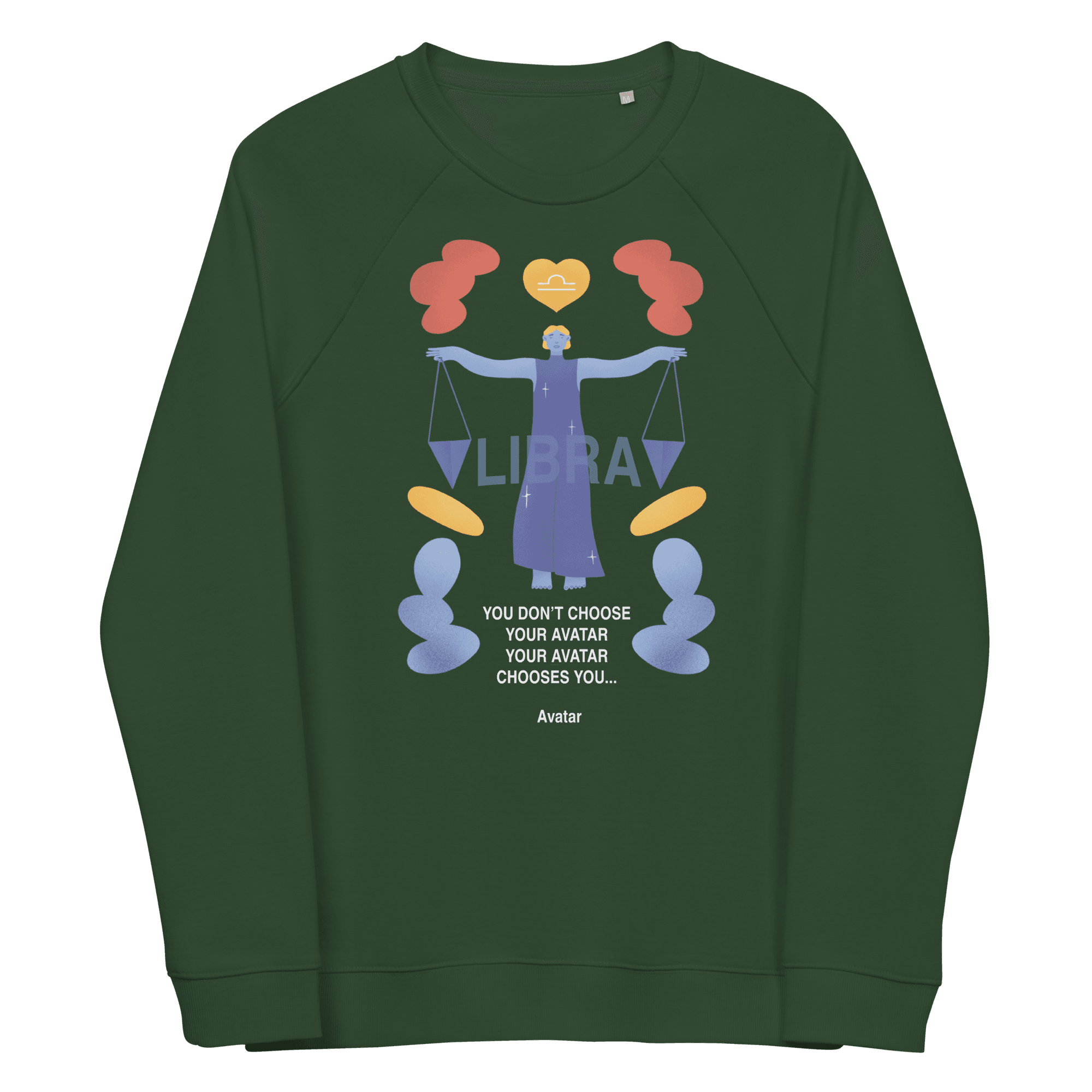 Libra Unisex Organic Raglan Sweatshirt - Avatar Edition - 