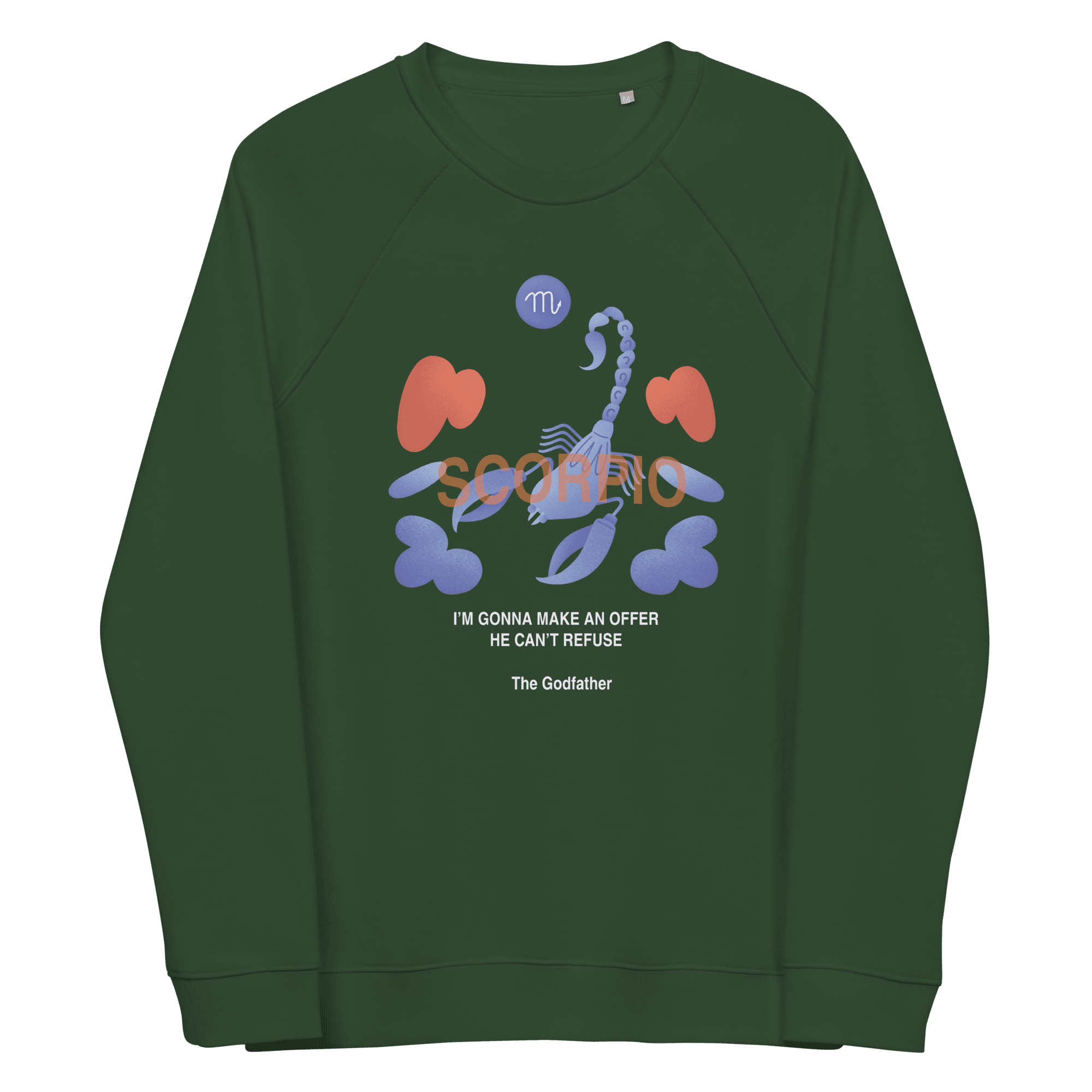 Scorpio Unisex Organic Raglan Sweatshirt - Godfather B Edition - 