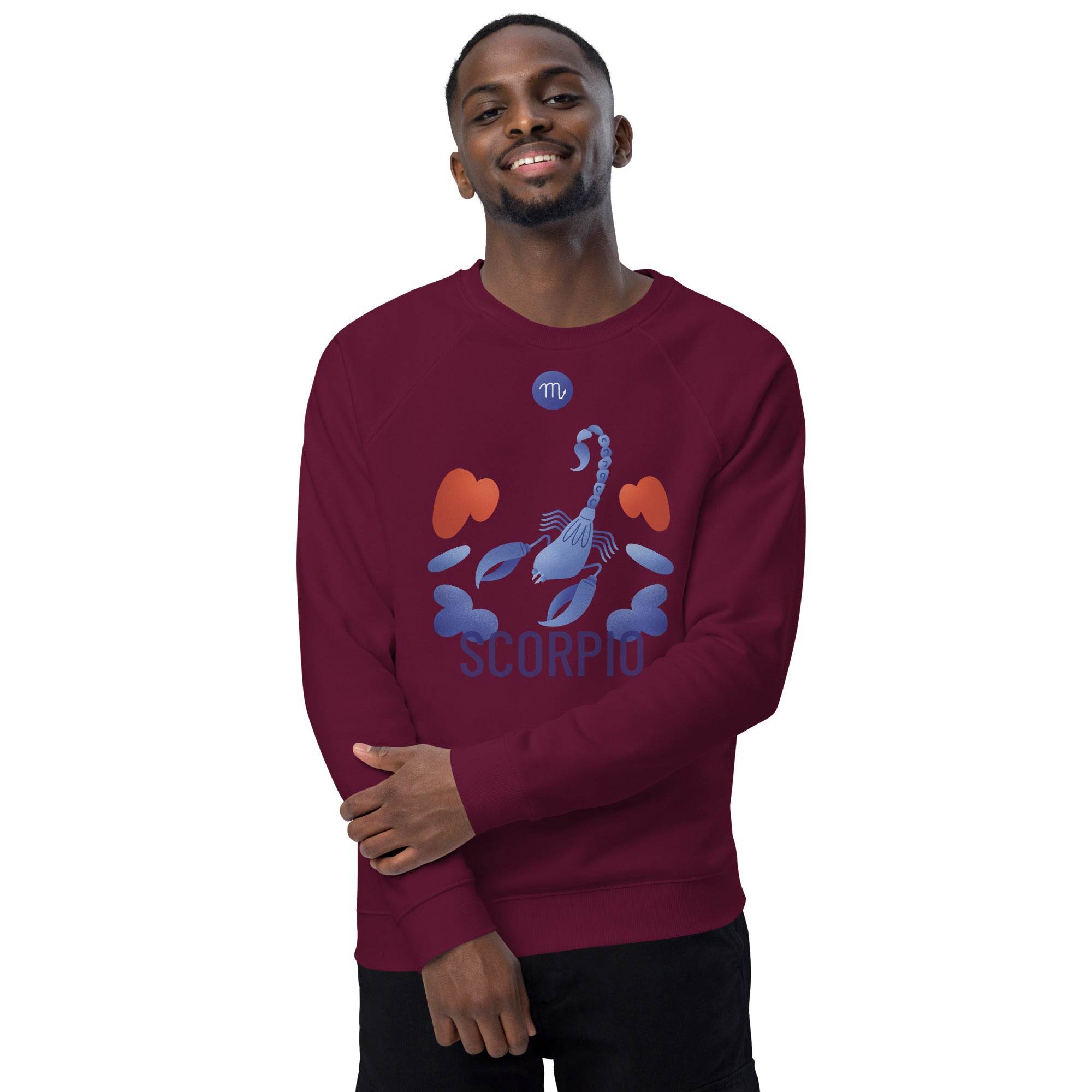 Scorpio Unisex Organic Raglan Sweatshirt - Raw Edition - 