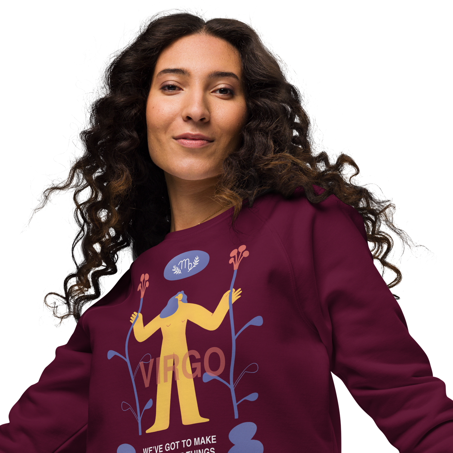 Virgo Unisex Organic Raglan Sweatshirt - Steve Jobs Edition