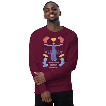 Libra Unisex Organic Raglan Sweatshirt - Avatar Edition