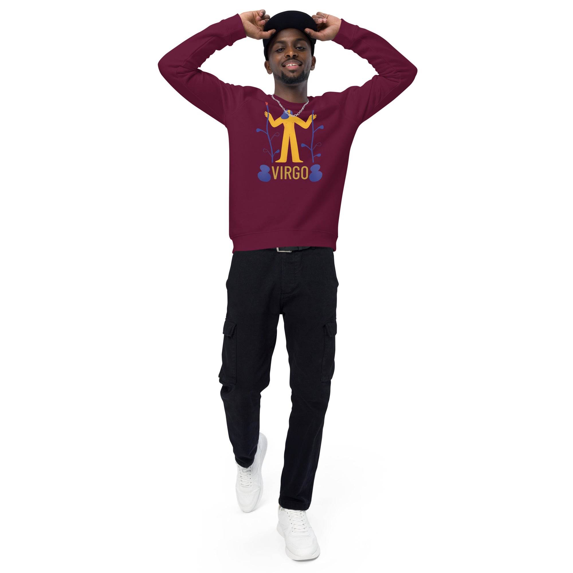 Virgo Unisex Organic Raglan Sweatshirt - Raw Edition - 