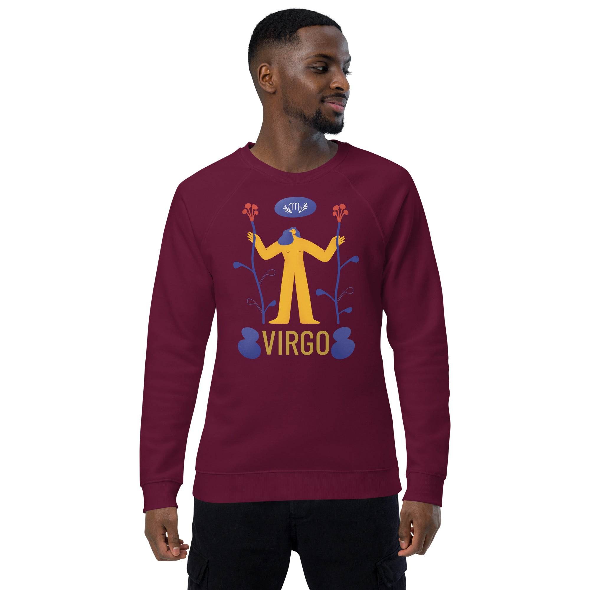 Virgo Unisex Organic Raglan Sweatshirt - Raw Edition - 