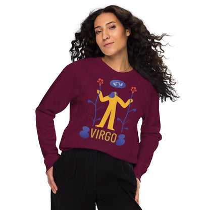 Virgo Unisex Organic Raglan Sweatshirt - Raw Edition