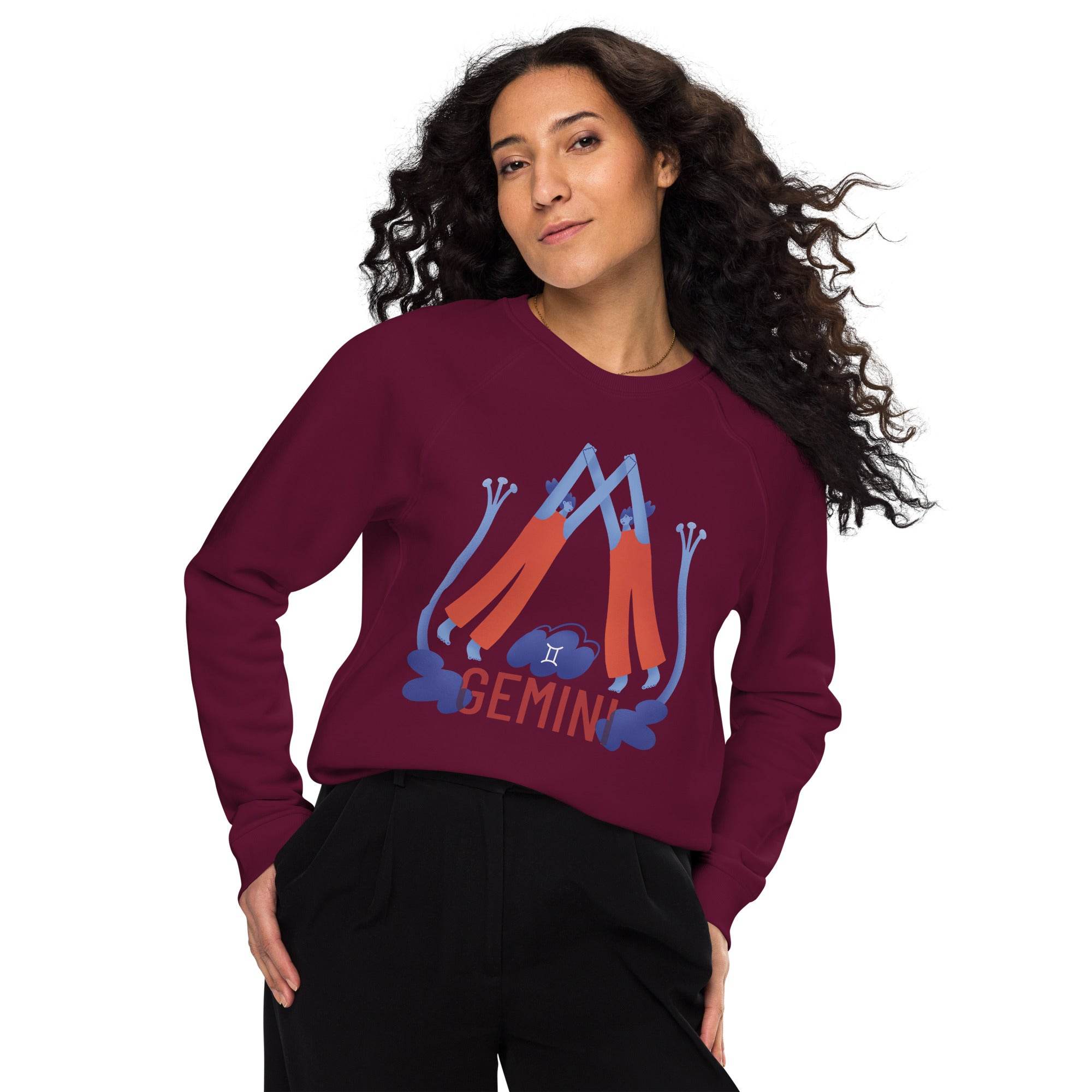 Gemini Unisex Organic Raglan Sweatshirt - Raw Edition - 