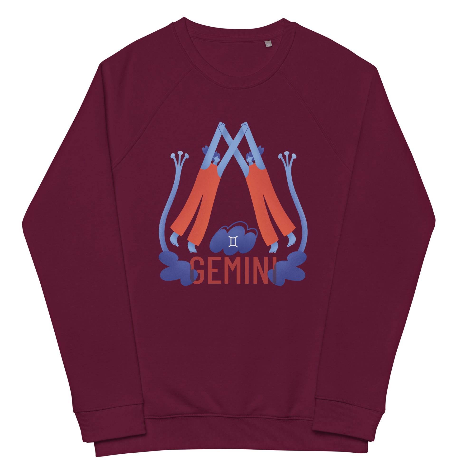 Gemini Unisex Organic Raglan Sweatshirt - Raw Edition - 