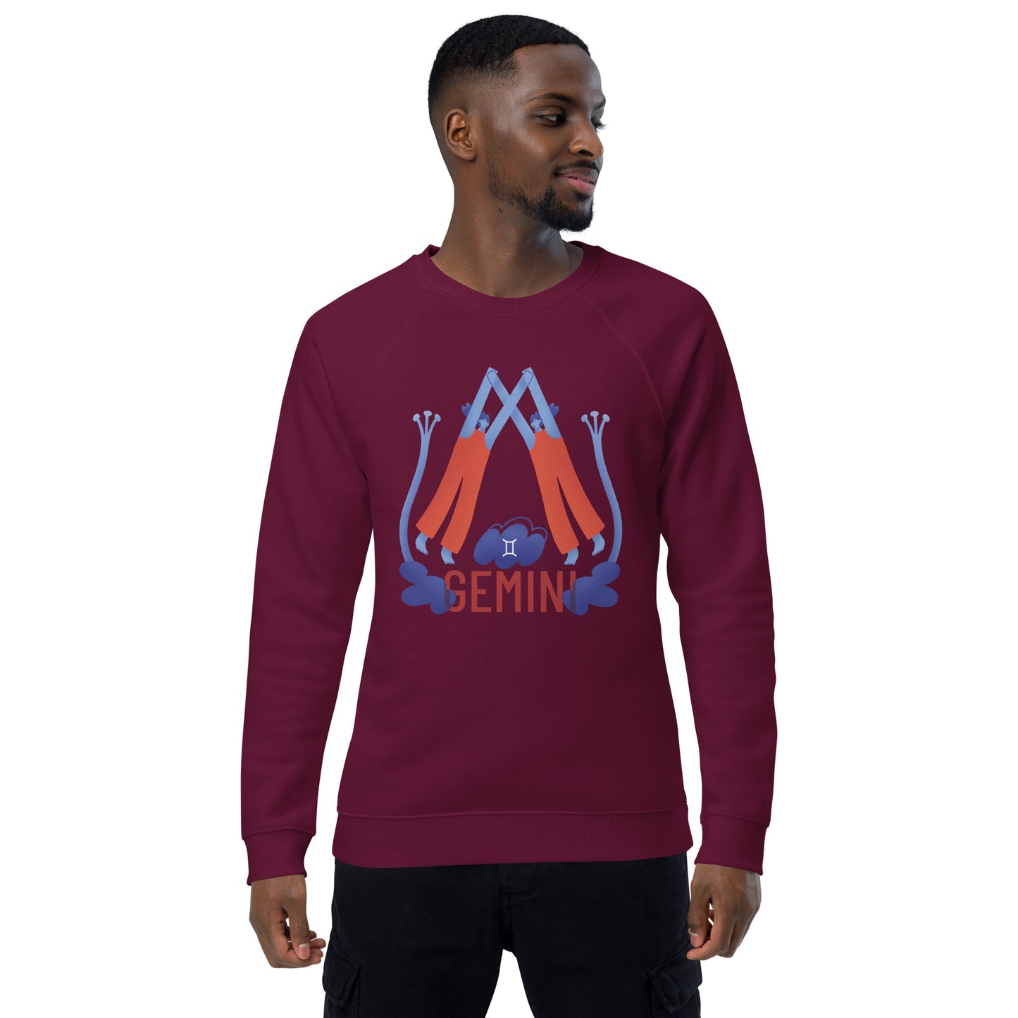 Gemini Unisex Organic Raglan Sweatshirt - Raw Edition