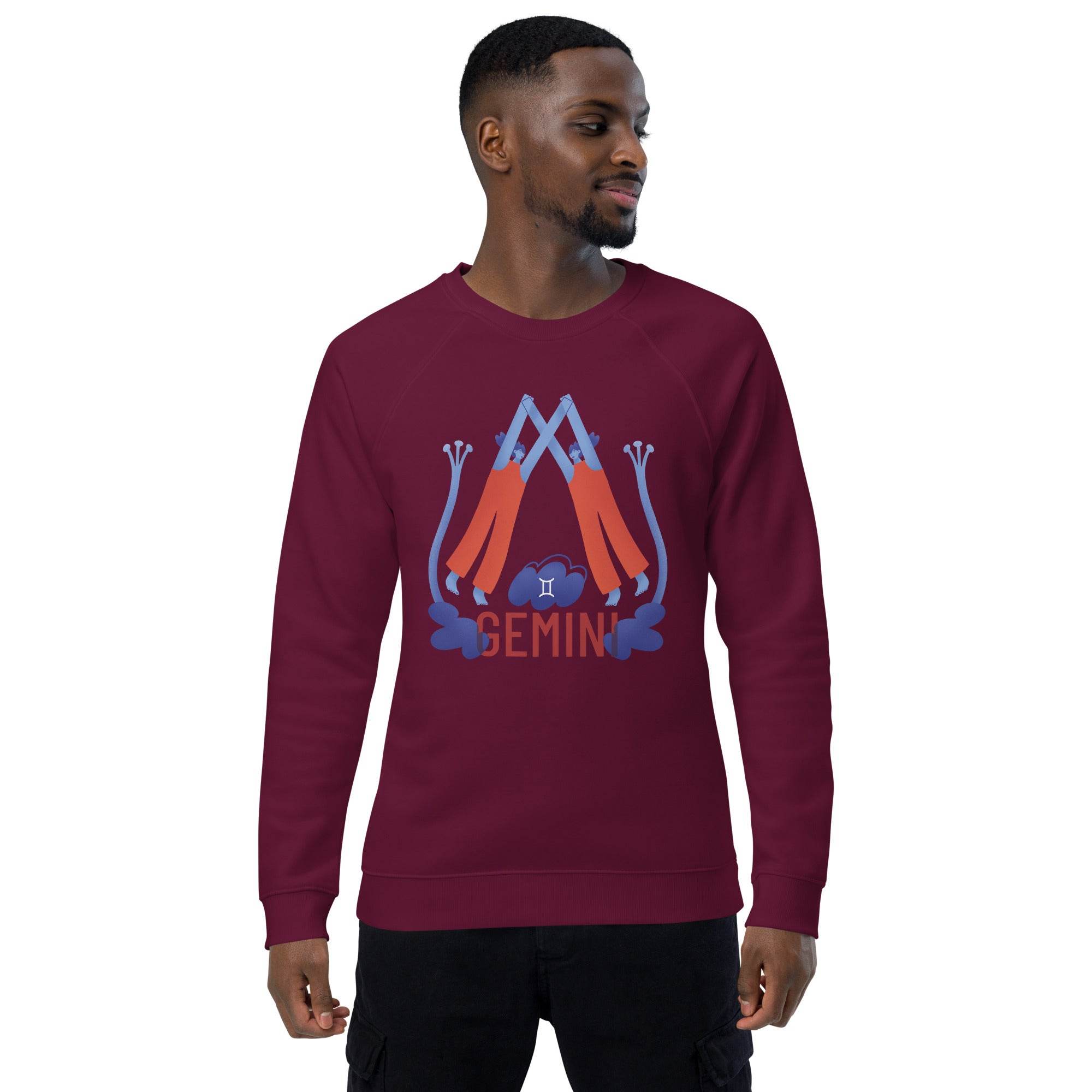 Gemini Unisex Organic Raglan Sweatshirt - Raw Edition - 