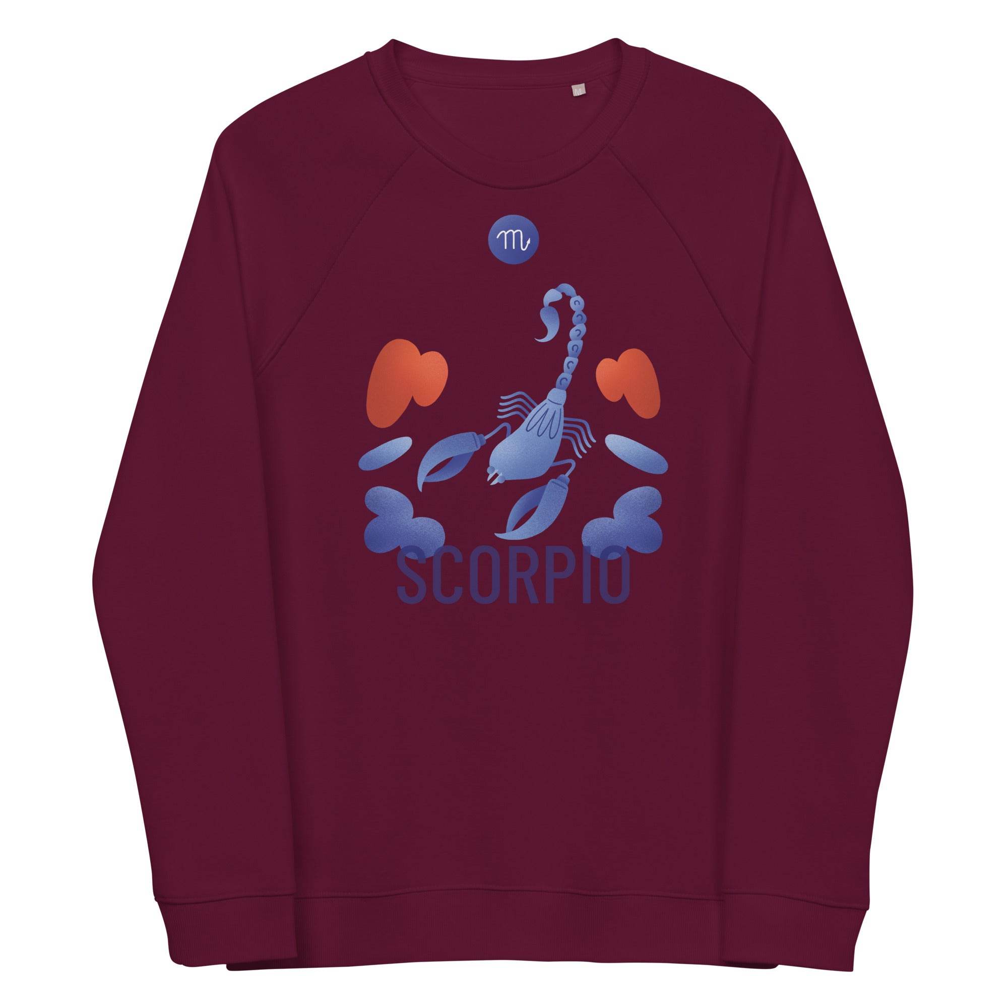 Scorpio Unisex Organic Raglan Sweatshirt - Raw Edition - 