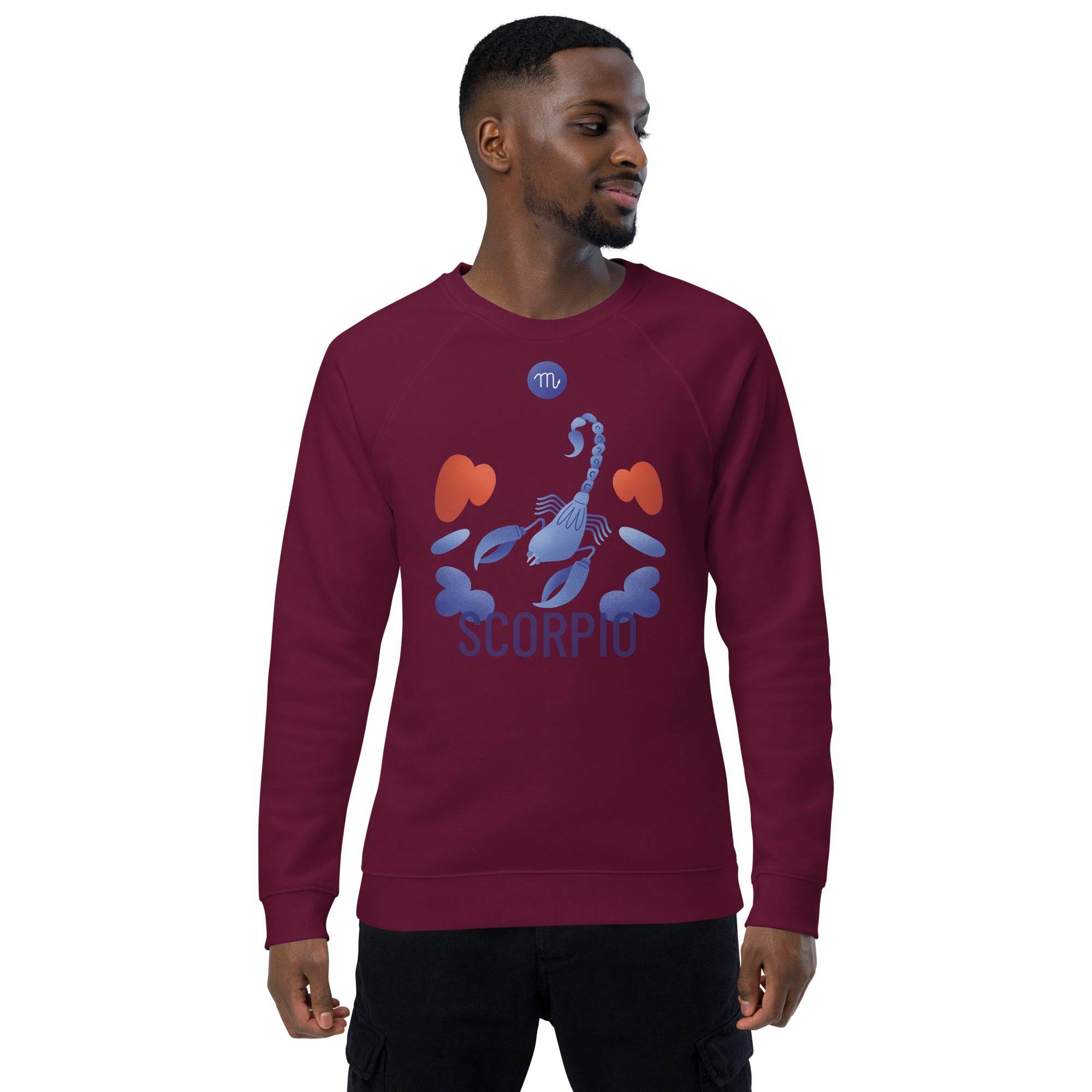Scorpio Unisex Organic Raglan Sweatshirt - Raw Edition - 
