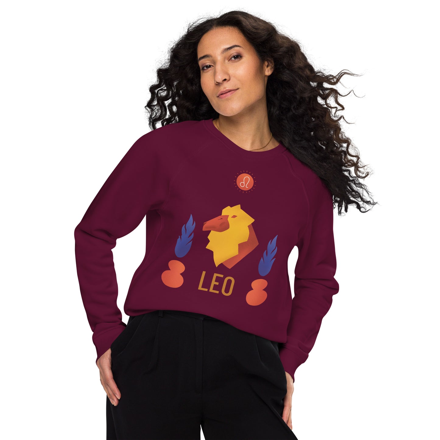 Leo Unisex Organic Raglan Sweatshirt - Raw Edition