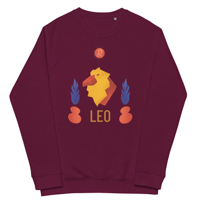 Leo Unisex Organic Raglan Sweatshirt - Raw Edition