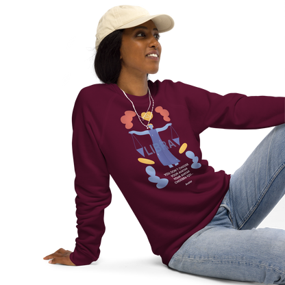 Libra Unisex Organic Raglan Sweatshirt - Avatar Edition