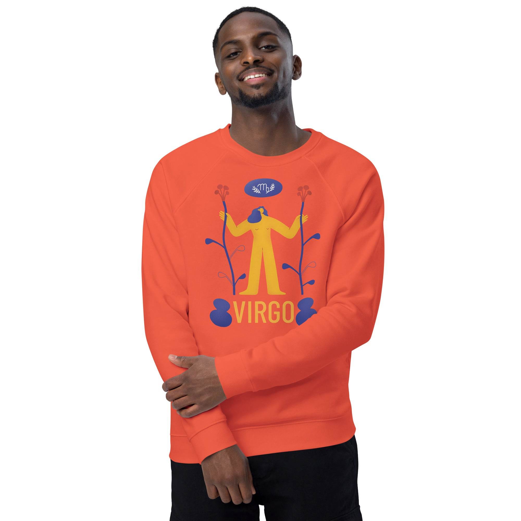 Virgo Unisex Organic Raglan Sweatshirt - Raw Edition - 