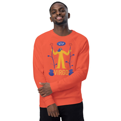 Virgo Unisex Organic Raglan Sweatshirt - Raw Edition