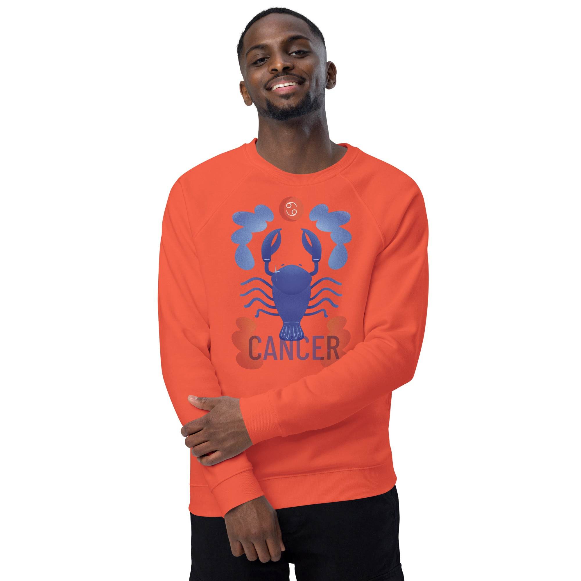 Cancer Unisex Organic Raglan Sweatshirt - Raw Edition - 