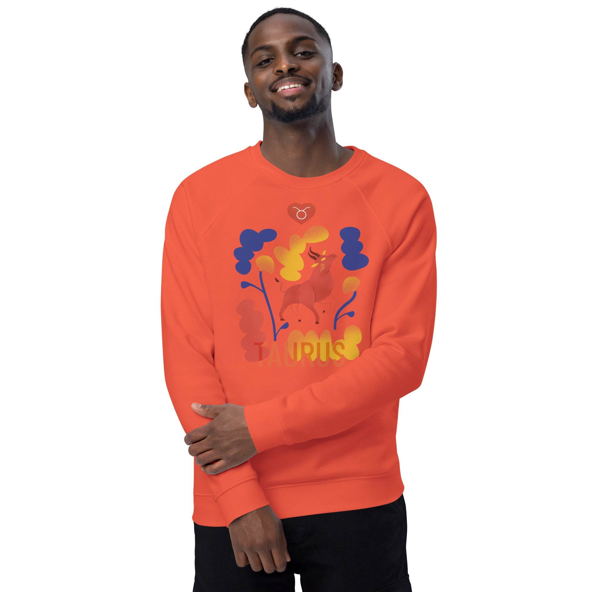 TAURUS Unisex Organic Raglan Sweatshirt Raw - 