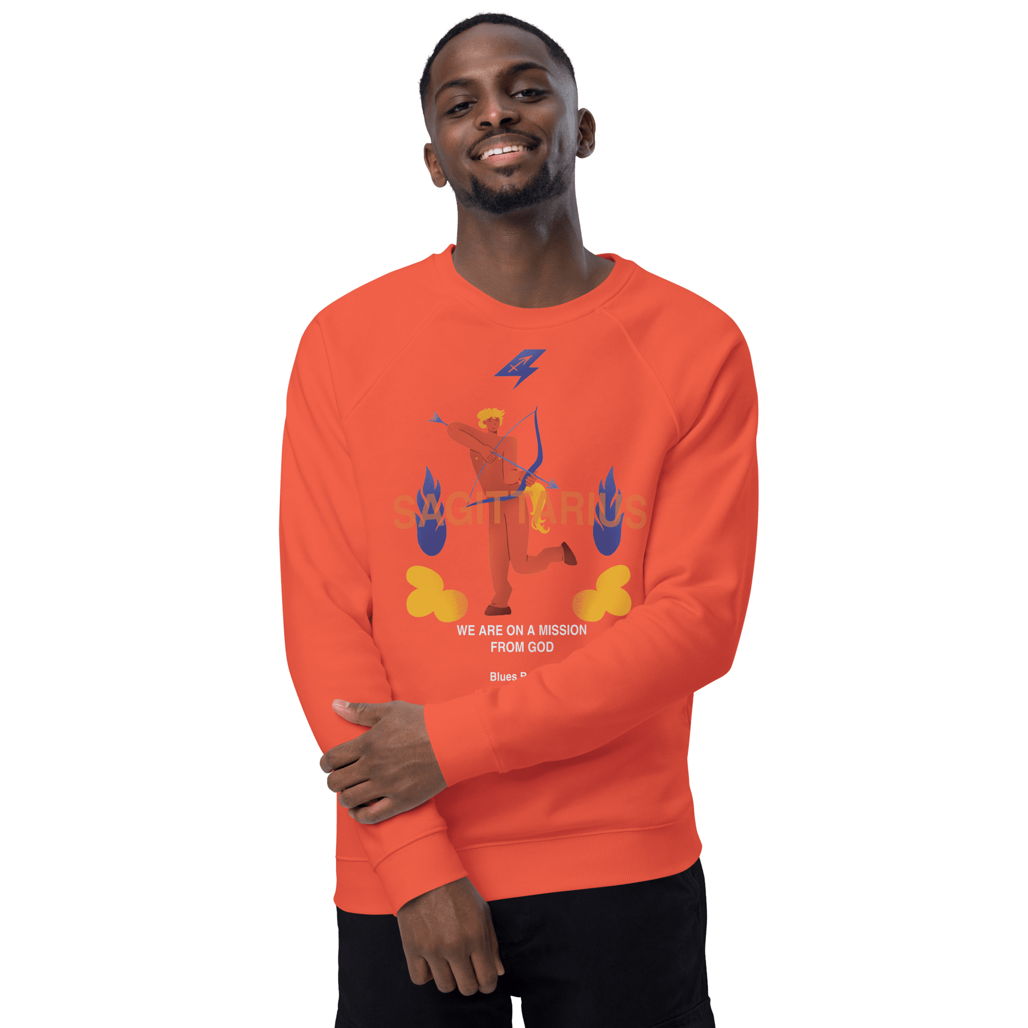 Sagittarius Unisex Organic Raglan Sweatshirt - The Blues Brothers Edition - 