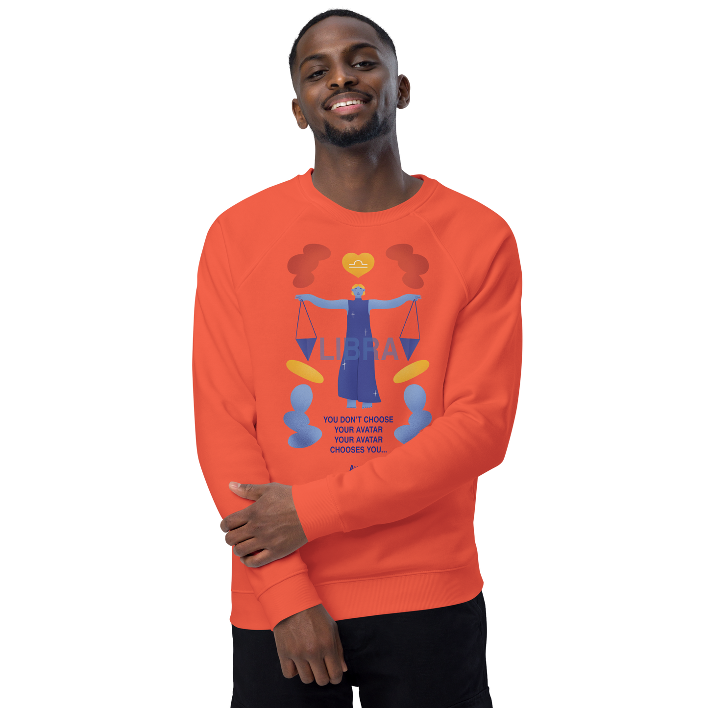 Libra Unisex Organic Raglan Sweatshirt - Avatar Edition