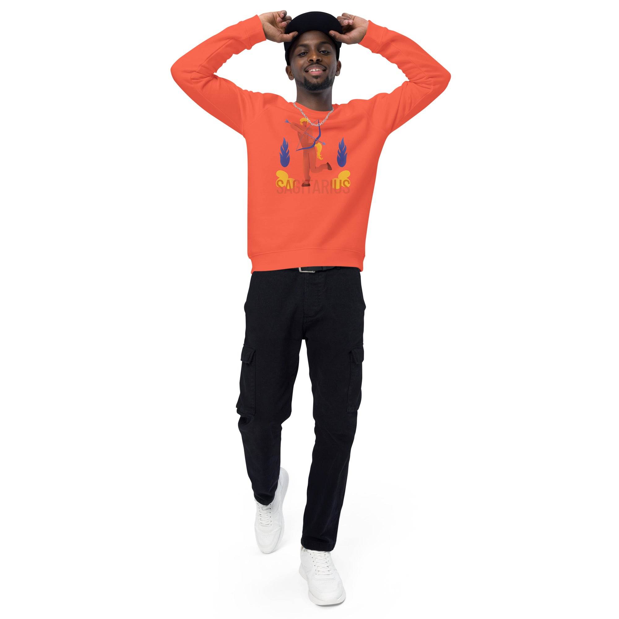 Sagittarius Unisex Organic Raglan Sweatshirt - Raw Edition - 