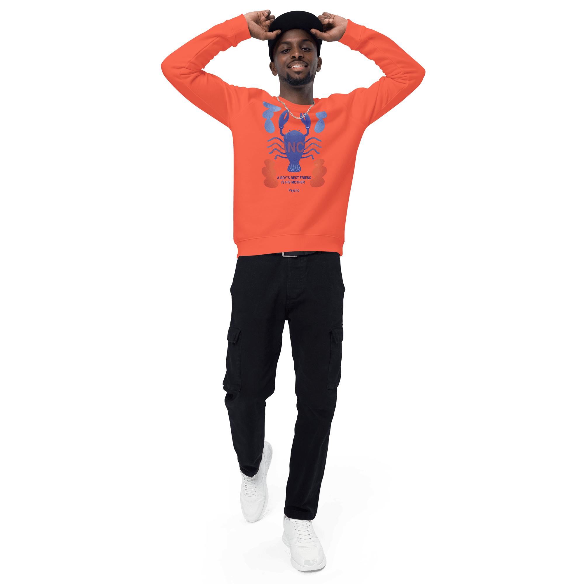 Cancer Unisex Organic Raglan Sweatshirt - Psycho Edition - 