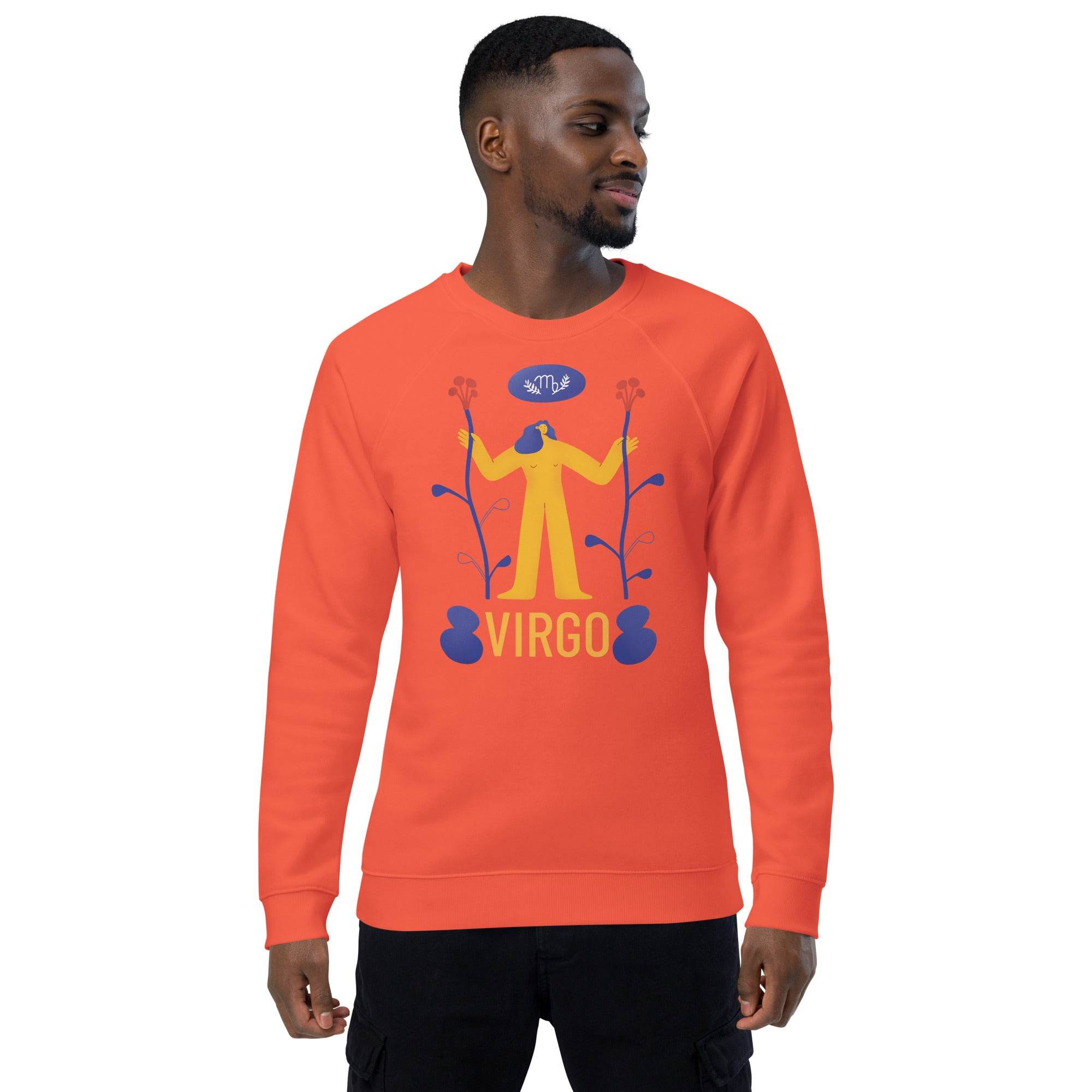 Virgo Unisex Organic Raglan Sweatshirt - Raw Edition - 
