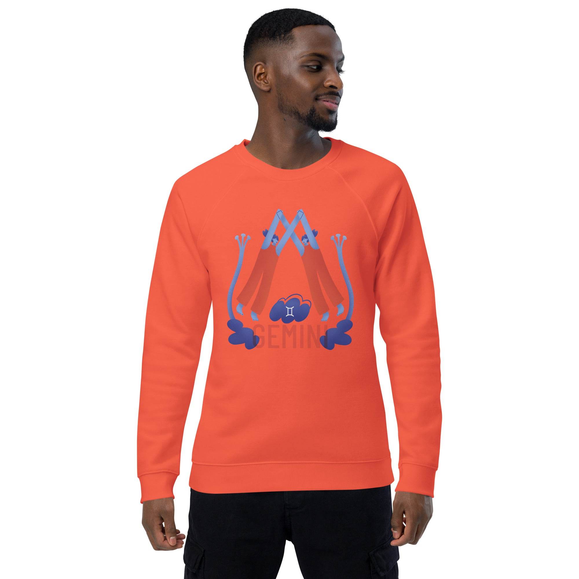 Gemini Unisex Organic Raglan Sweatshirt - Raw Edition - 