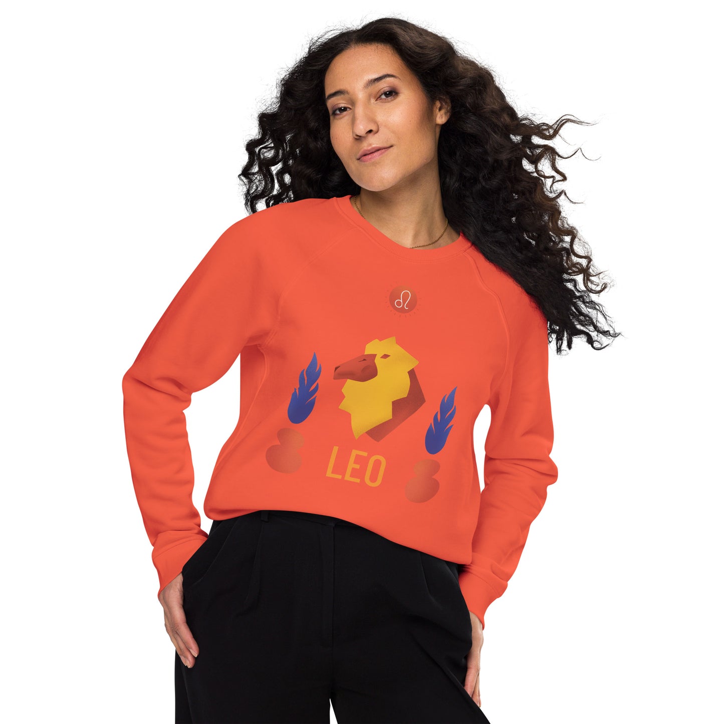 Leo Unisex Organic Raglan Sweatshirt - Raw Edition