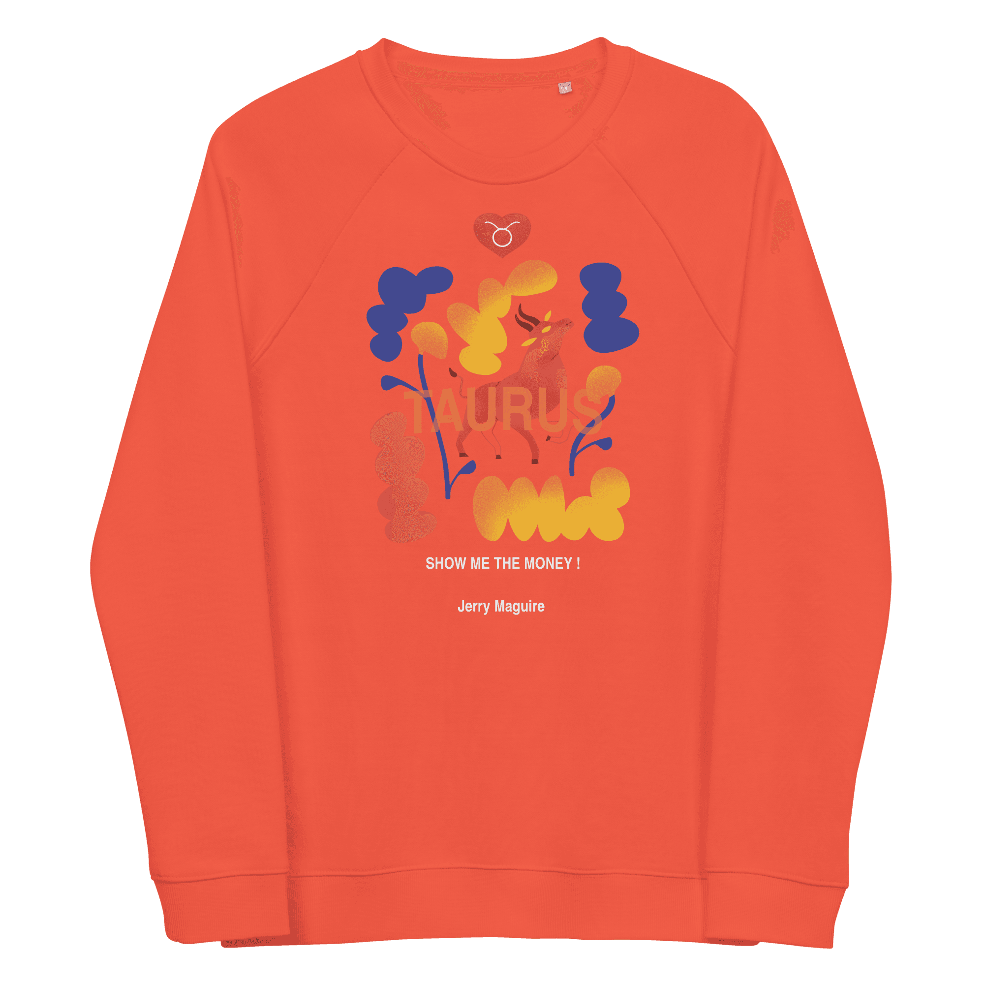 Taurus Unisex organic raglan sweatshirt Jerry Maguire Edition - 