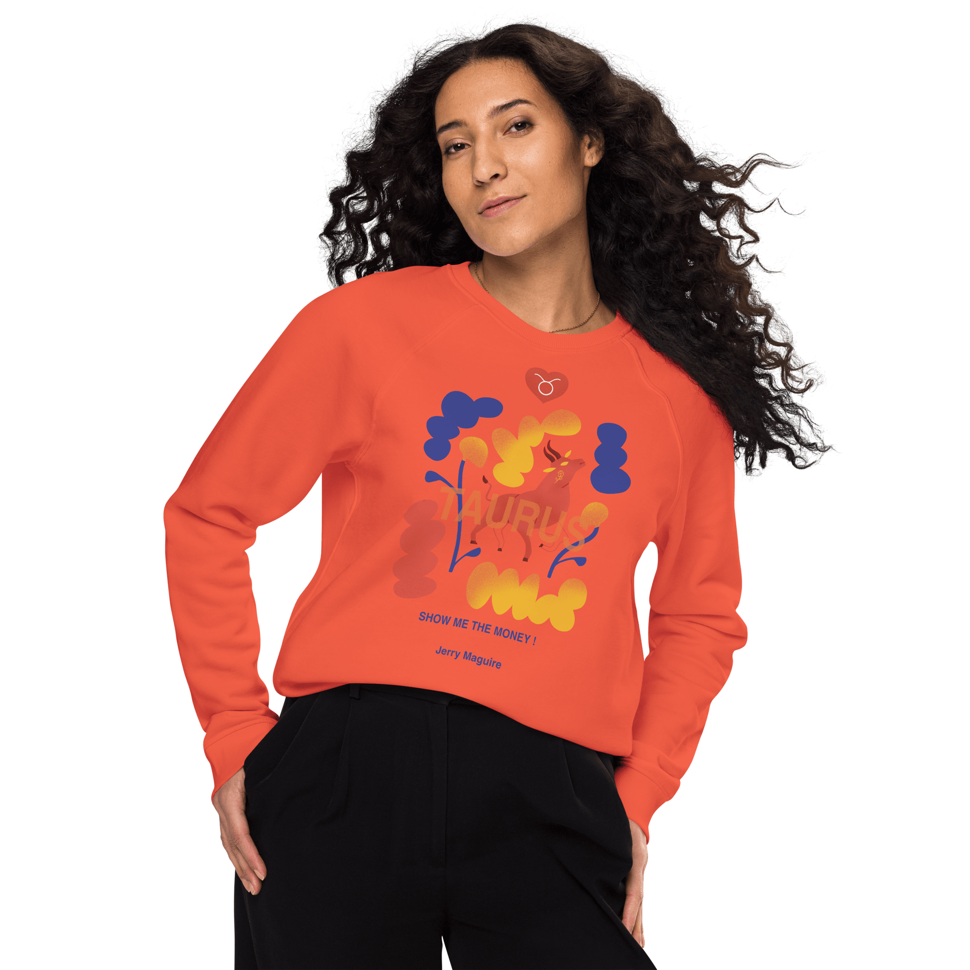 Taurus Unisex organic raglan sweatshirt Jerry Maguire Edition - 