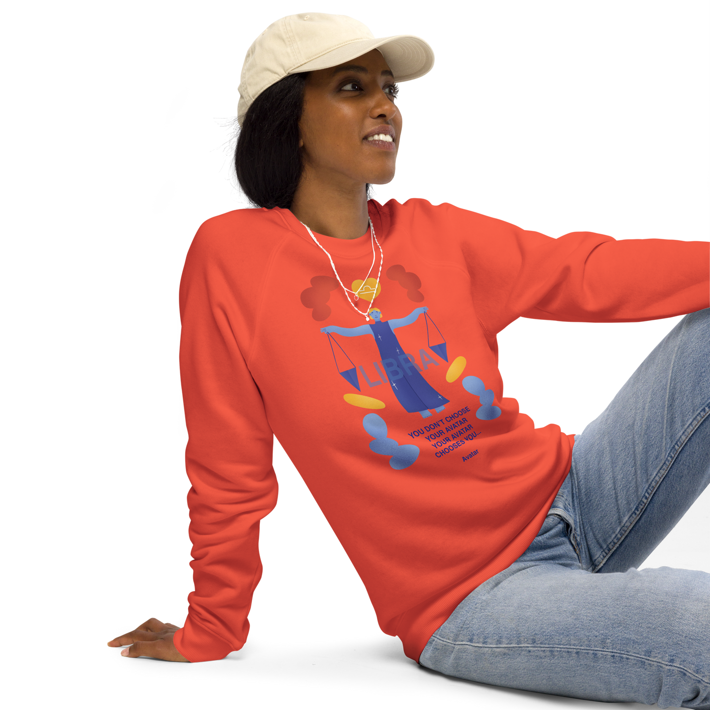 Libra Unisex Organic Raglan Sweatshirt - Avatar Edition