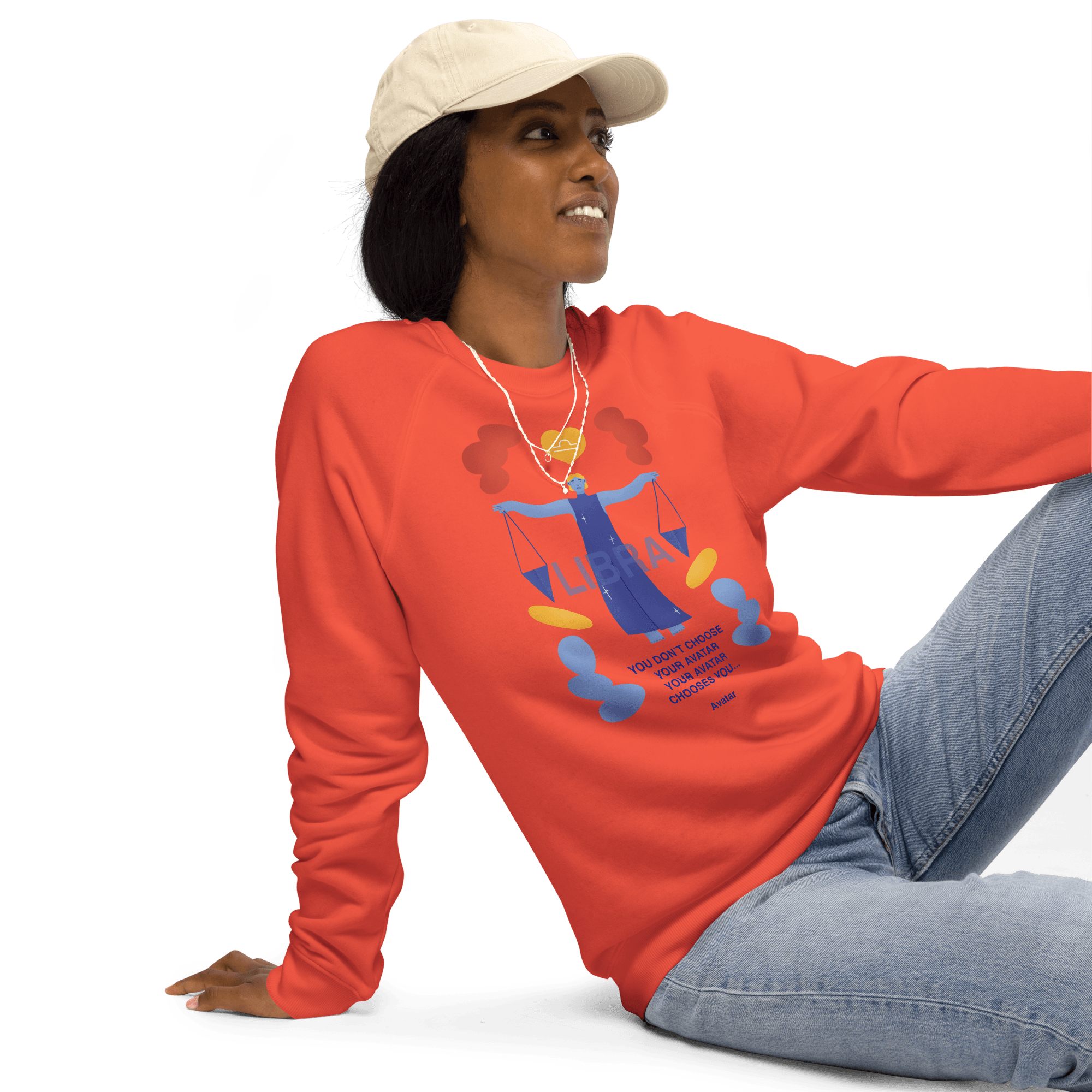 Libra Unisex Organic Raglan Sweatshirt - Avatar Edition - 
