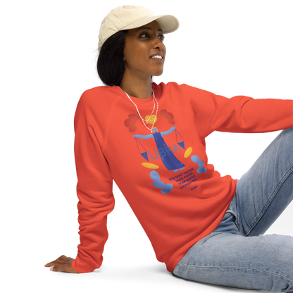 Libra Unisex Organic Raglan Sweatshirt - Avatar Edition