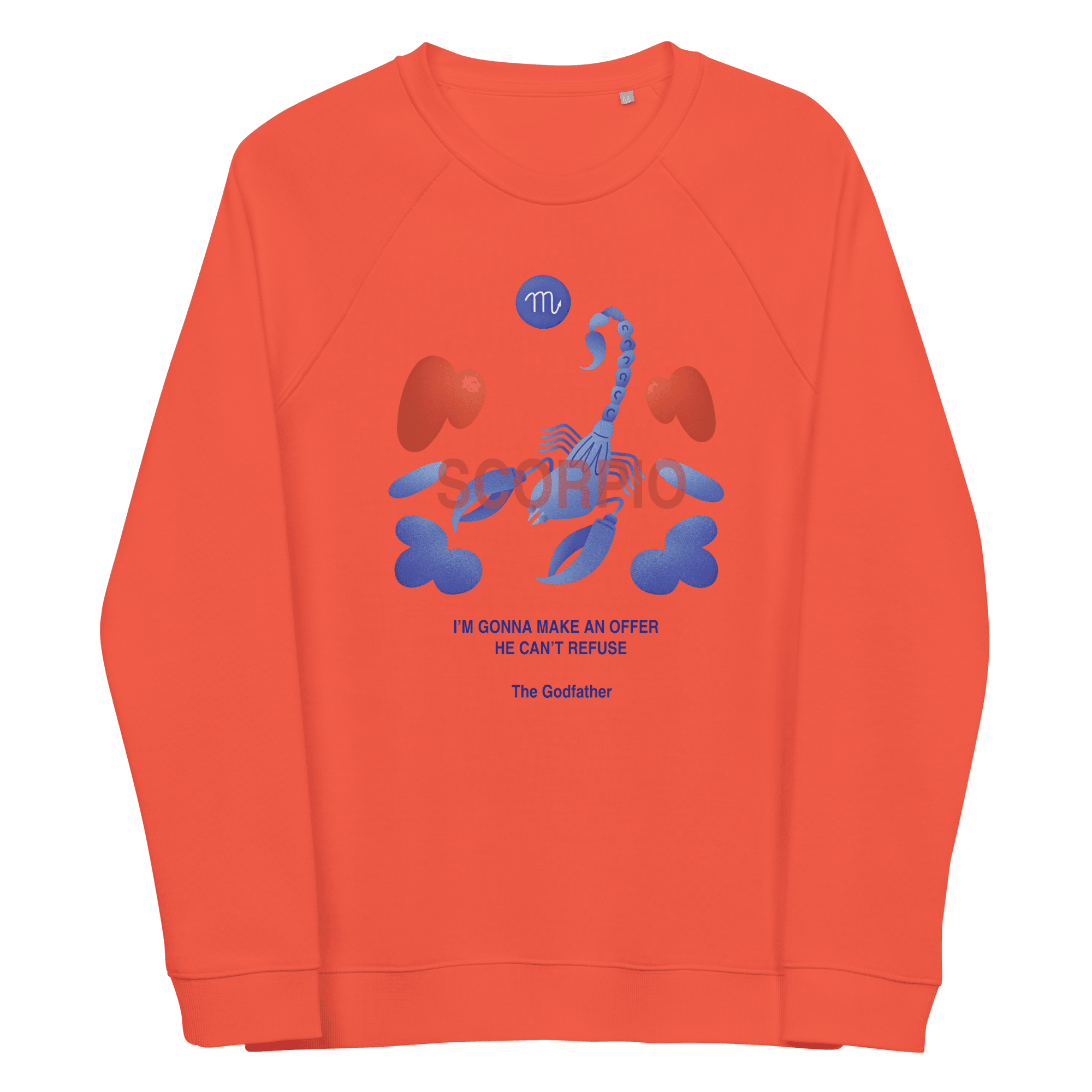 Scorpio Unisex Organic Raglan Sweatshirt - Godfather B Edition - 