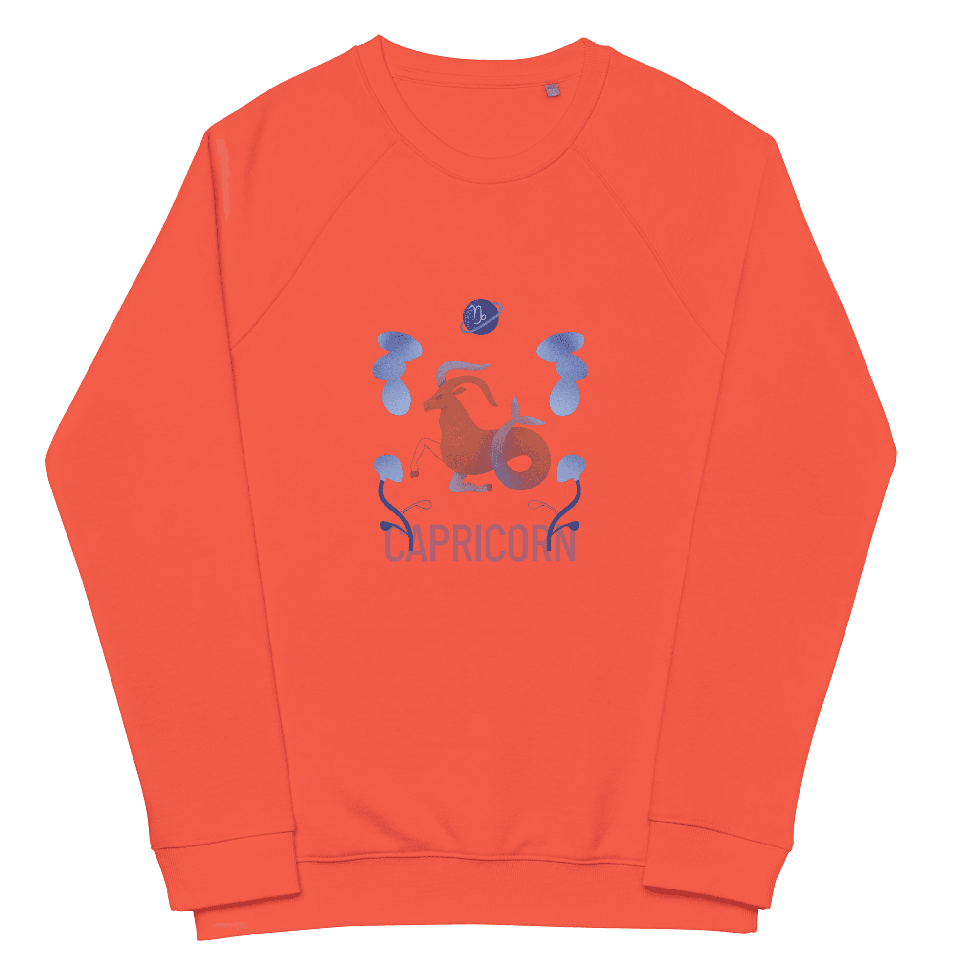 Capricorn Unisex Organic Raglan Sweatshirt - Raw Edition - 