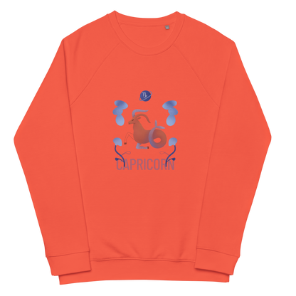 Capricorn Unisex Organic Raglan Sweatshirt - Raw Edition