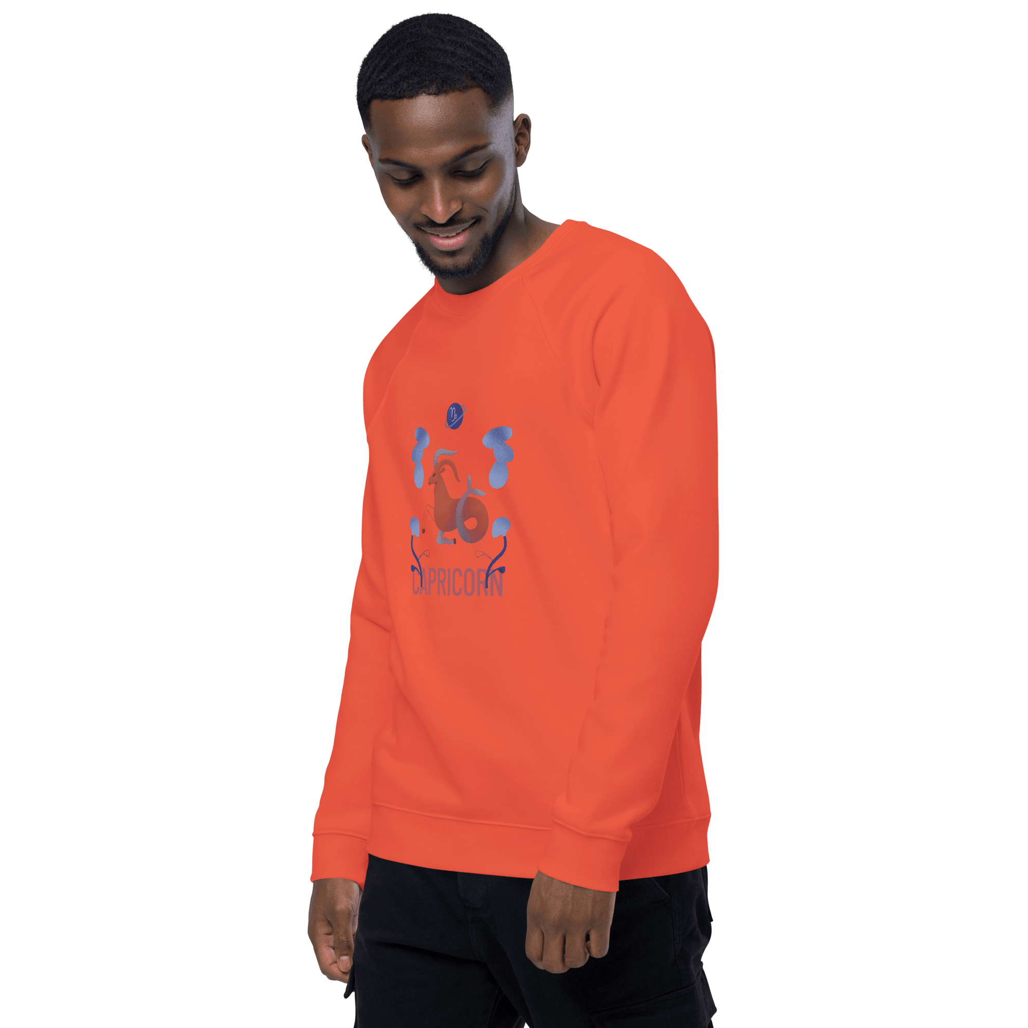 Capricorn Unisex Organic Raglan Sweatshirt - Raw Edition - 