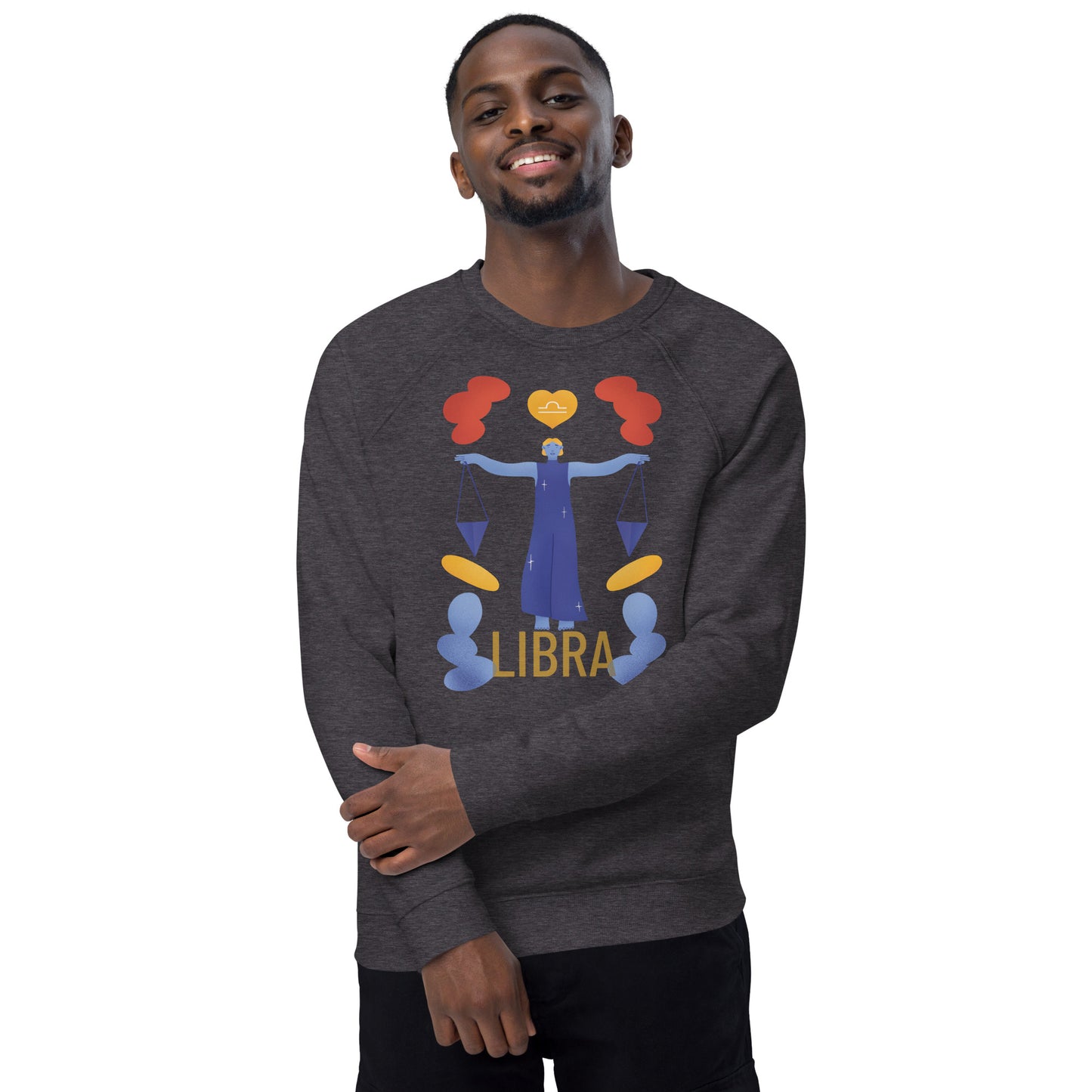 Libra Unisex Organic Raglan Sweatshirt - Raw Edition