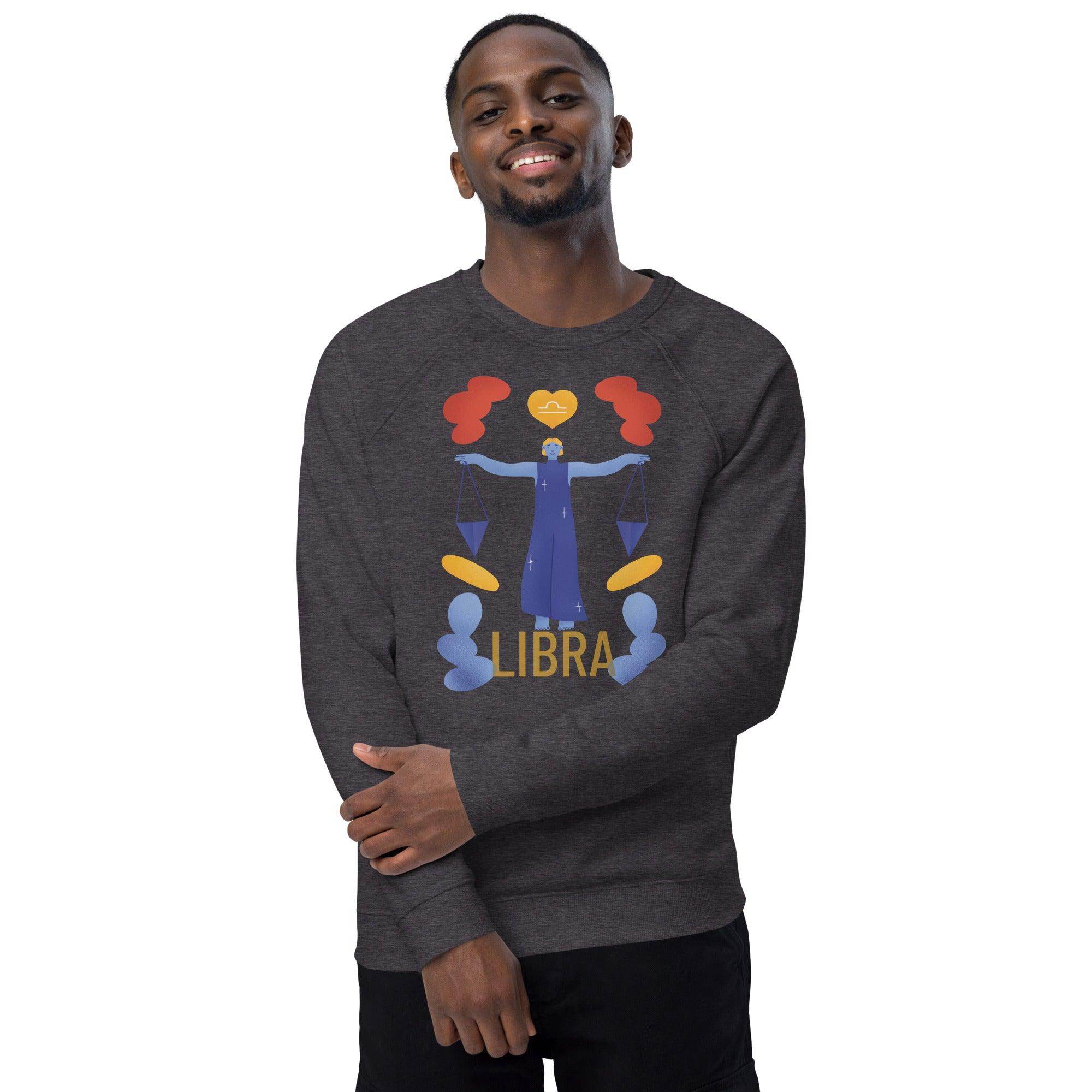 Libra Unisex Organic Raglan Sweatshirt - Raw Edition - 