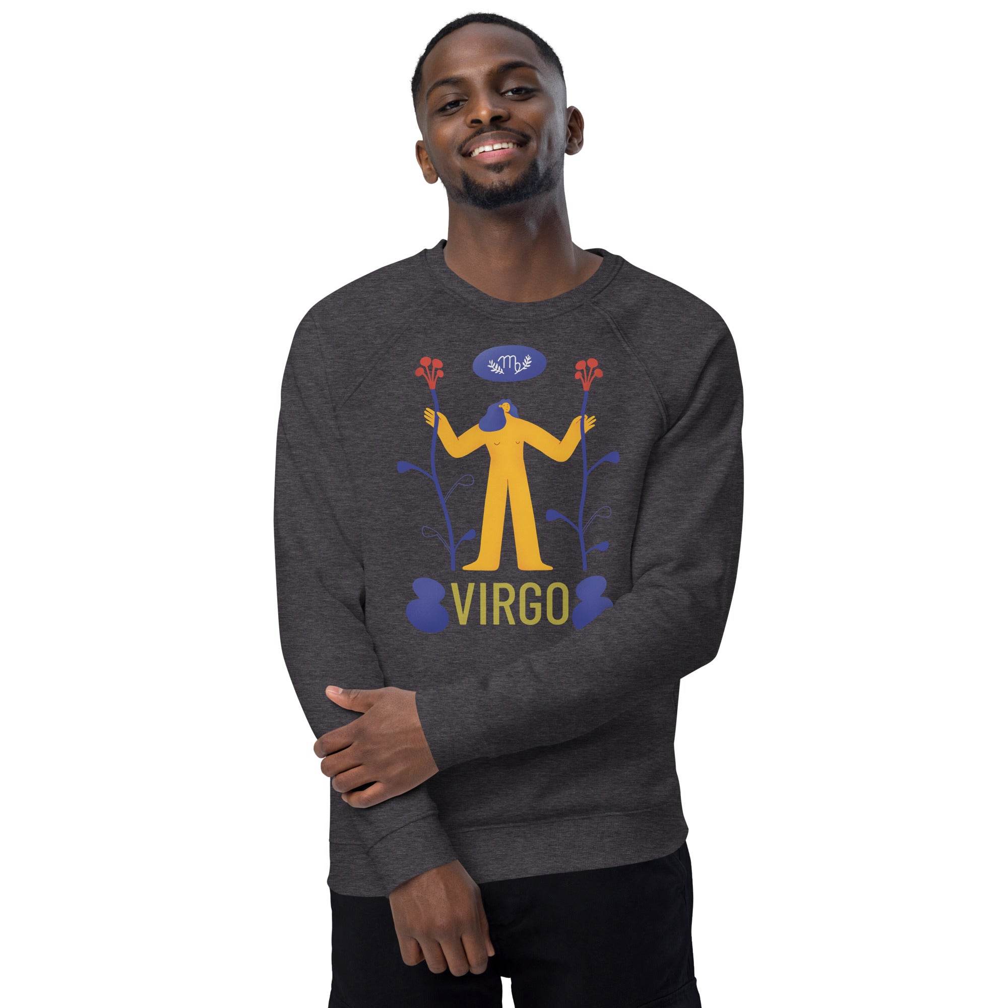 Virgo Unisex Organic Raglan Sweatshirt - Raw Edition - 