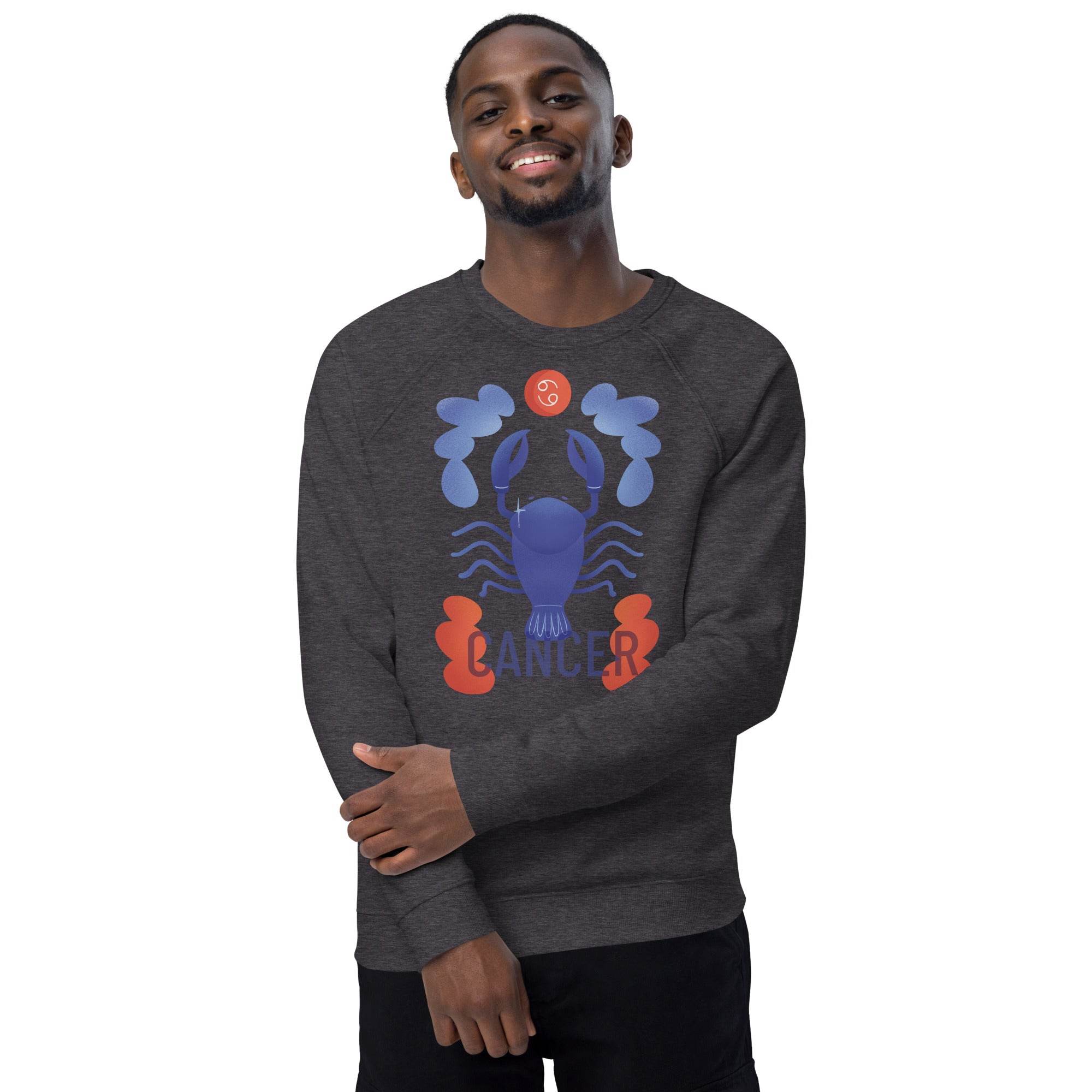 Cancer Unisex Organic Raglan Sweatshirt - Raw Edition - 