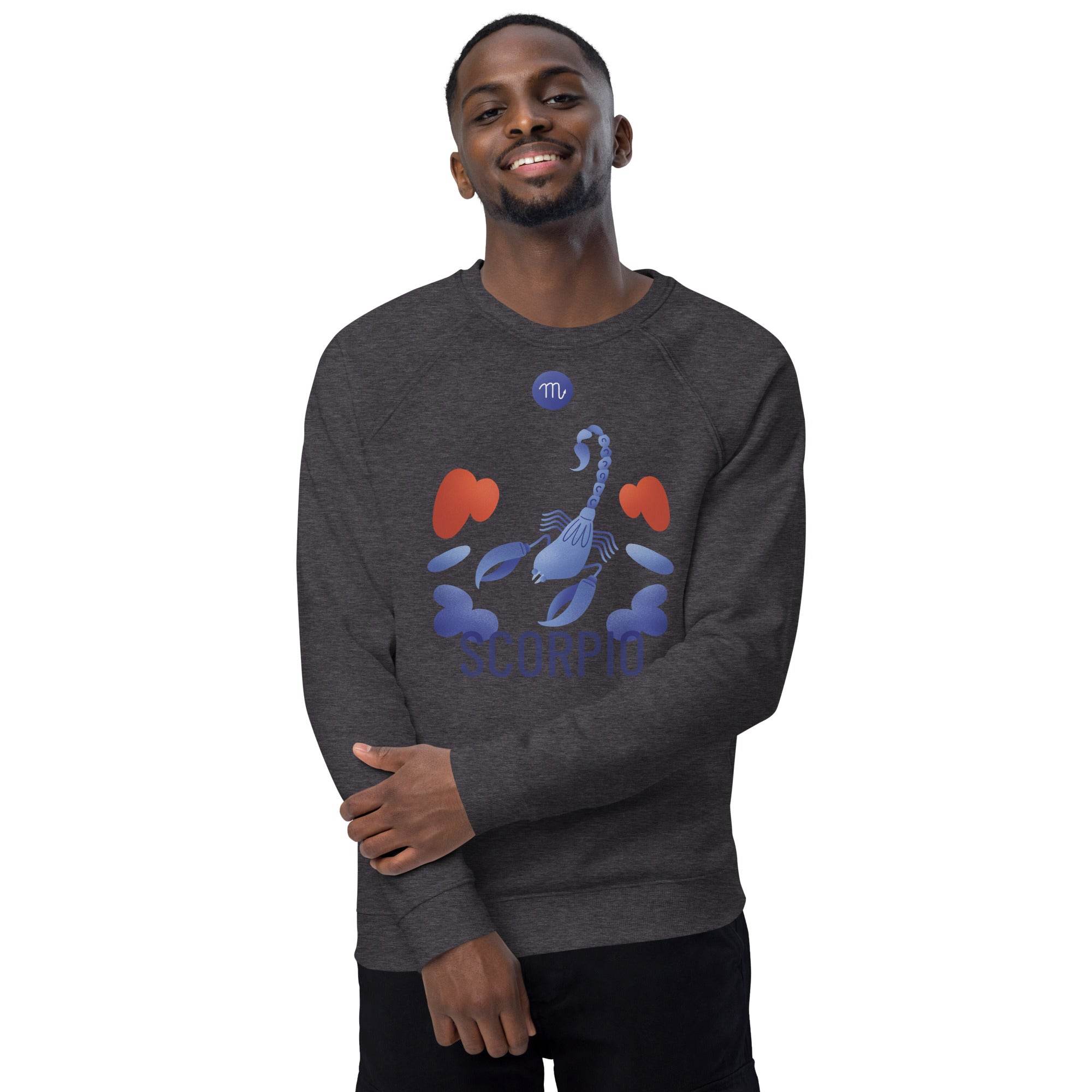 Scorpio Unisex Organic Raglan Sweatshirt - Raw Edition - 