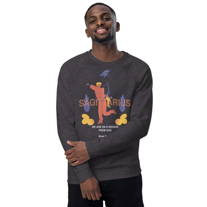 Sagittarius Unisex Organic Raglan Sweatshirt - The Blues Brothers Edition