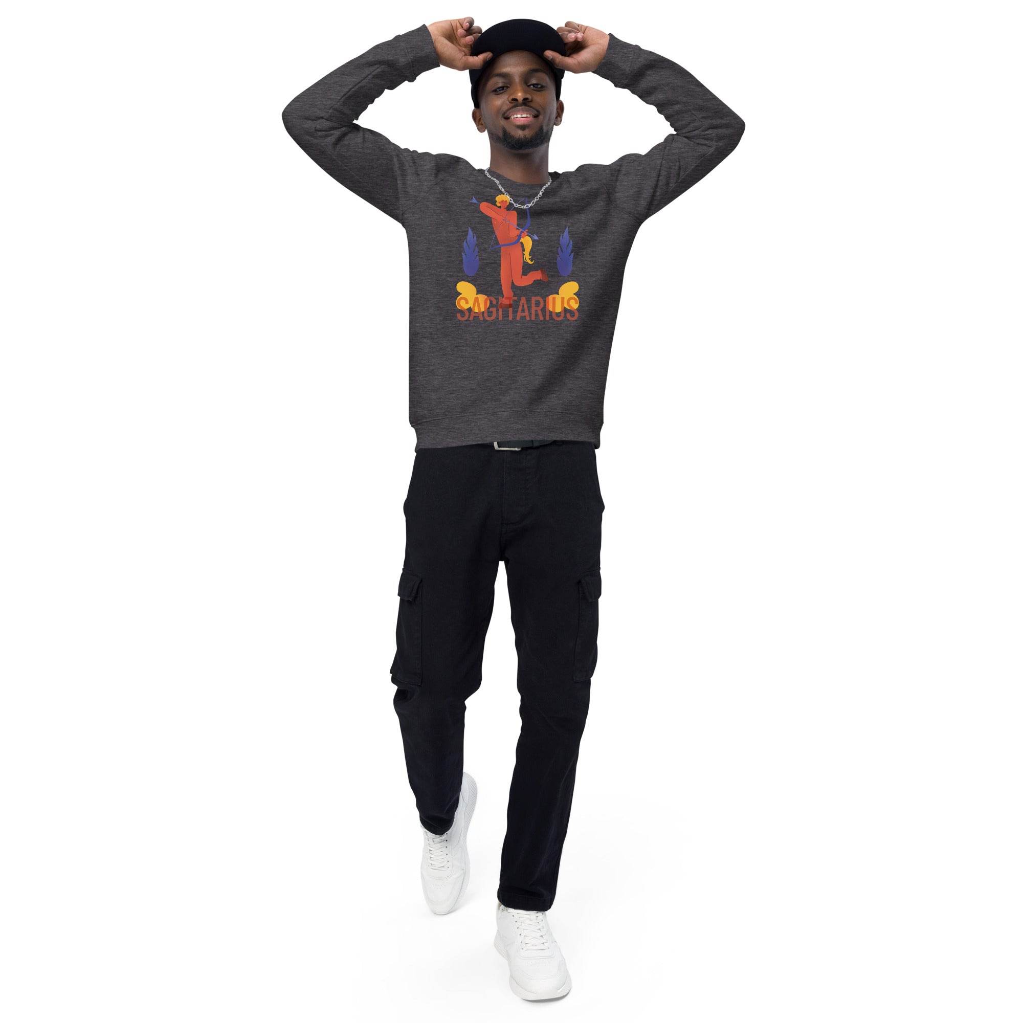 Sagittarius Unisex Organic Raglan Sweatshirt - Raw Edition - 