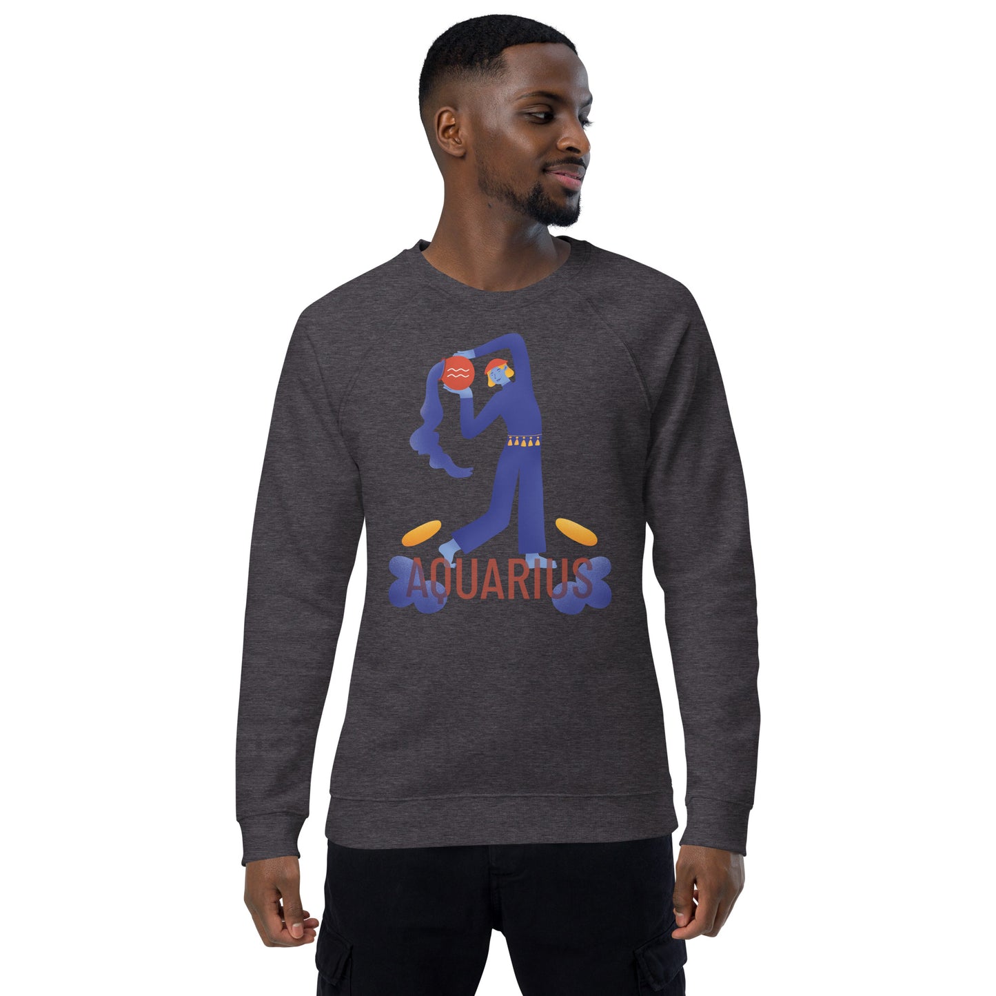 Aquarius Unisex Organic Raglan Sweatshirt - Raw Edition