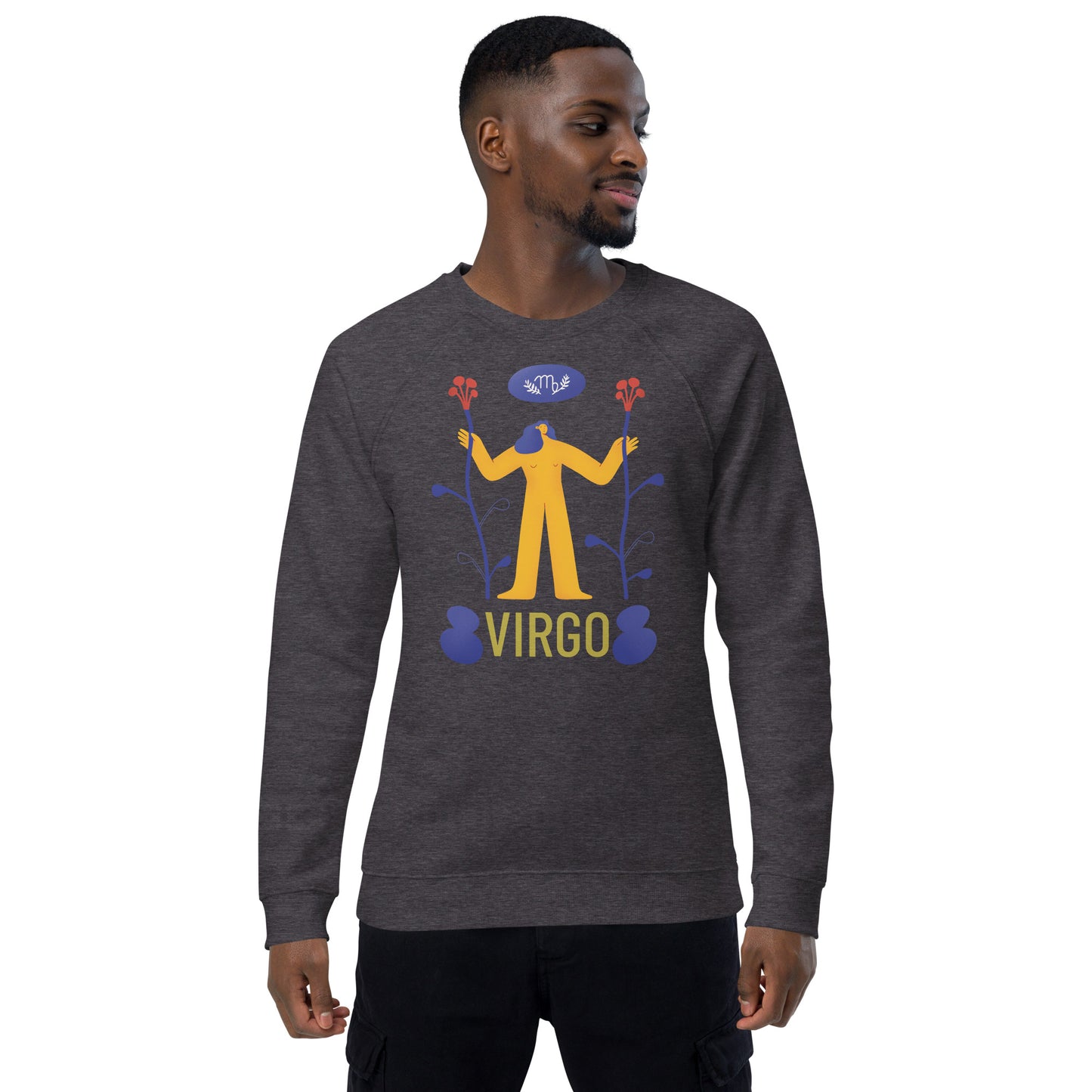 Virgo Unisex Organic Raglan Sweatshirt - Raw Edition