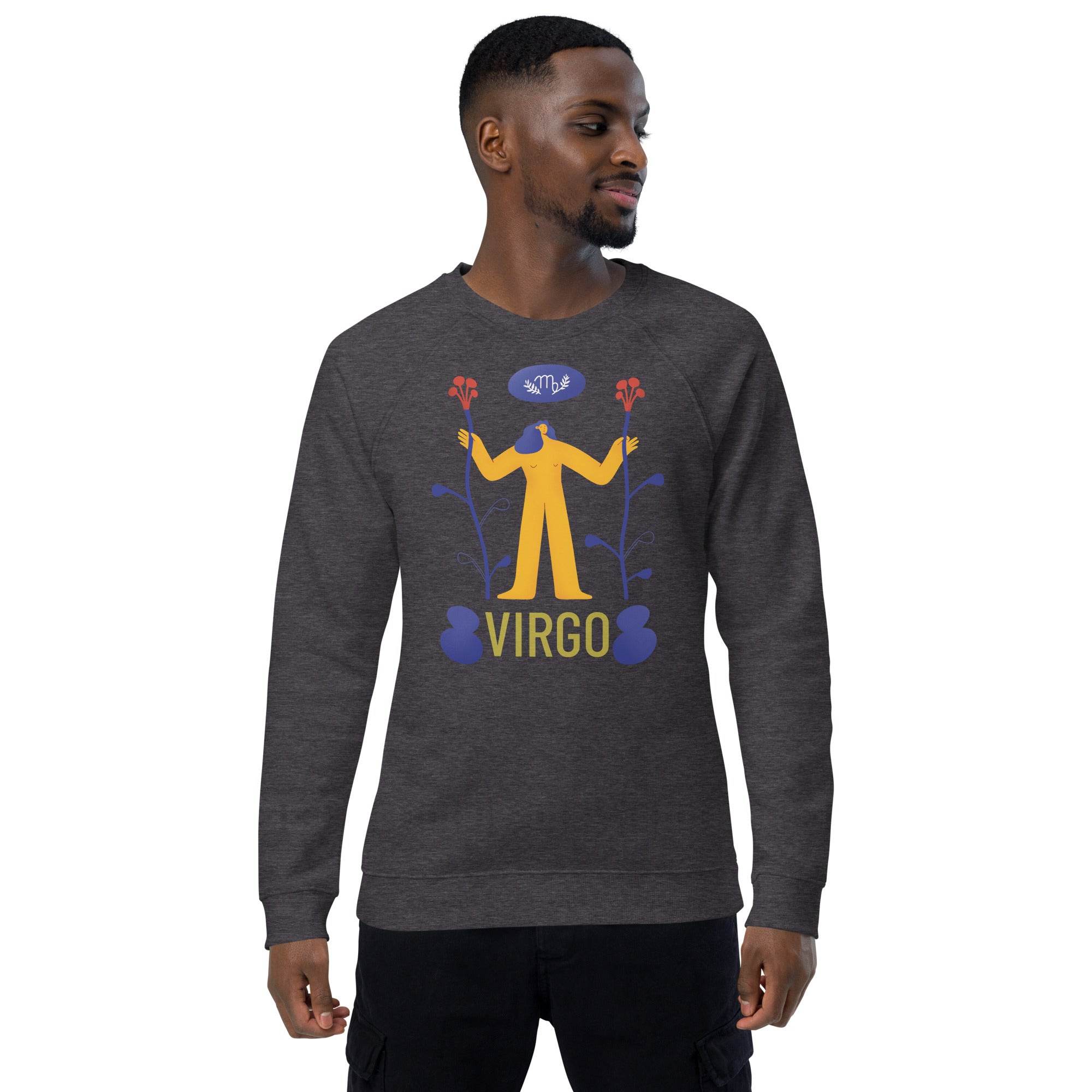 Virgo Unisex Organic Raglan Sweatshirt - Raw Edition - 