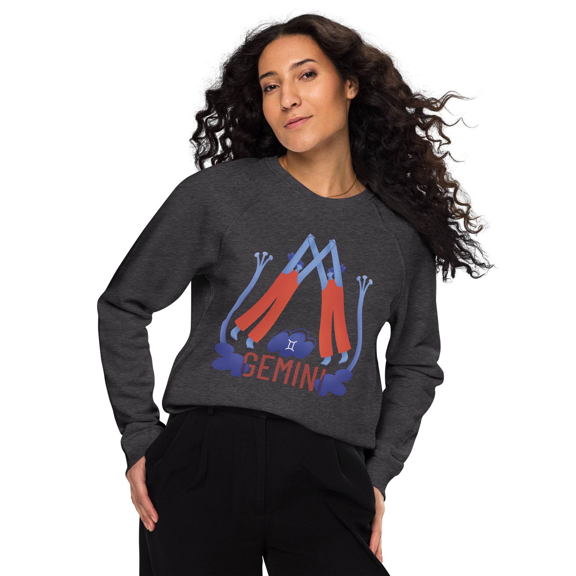 Gemini Unisex Organic Raglan Sweatshirt - Raw Edition - 