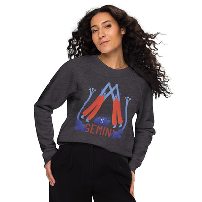 Gemini Unisex Organic Raglan Sweatshirt - Raw Edition