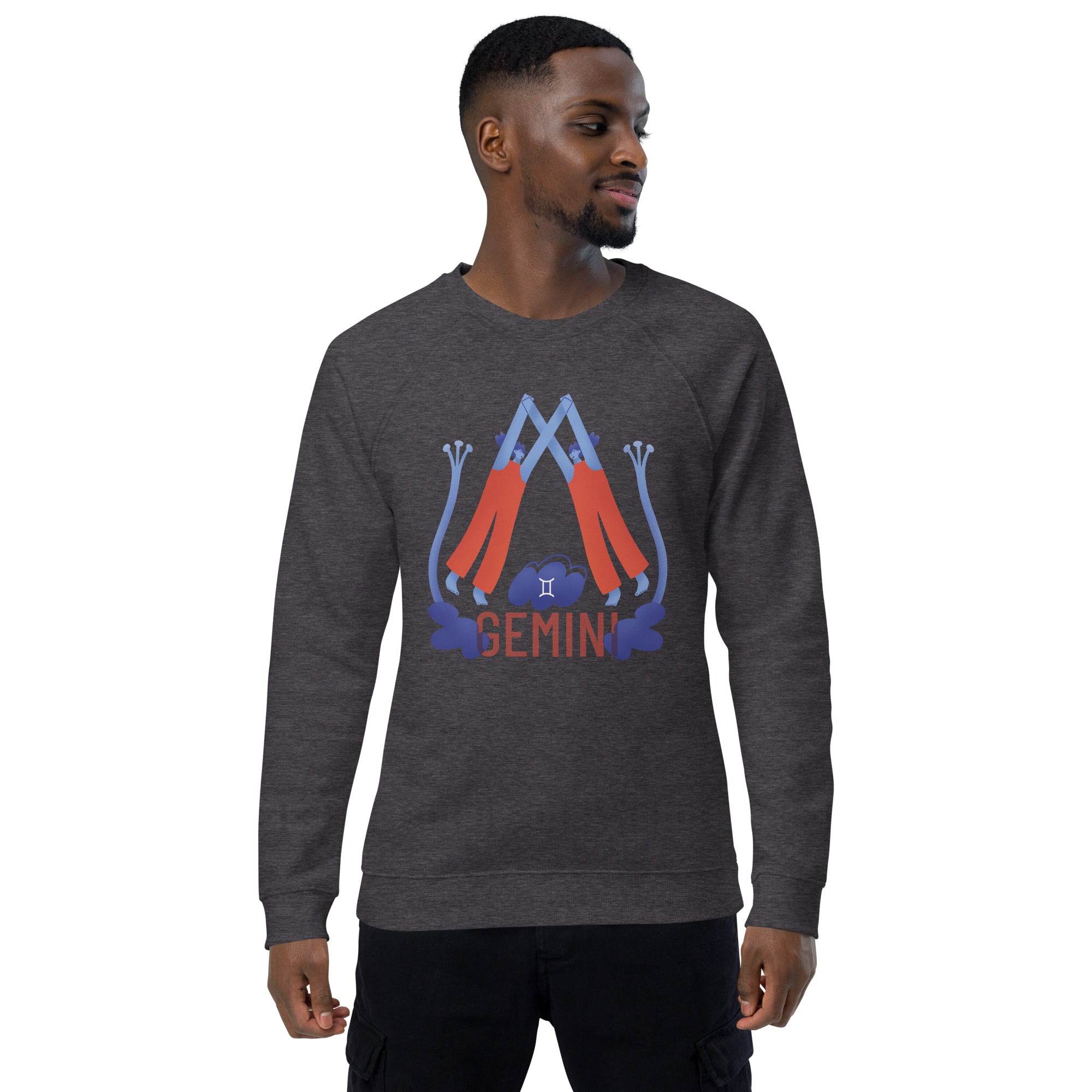 Gemini Unisex Organic Raglan Sweatshirt - Raw Edition - 